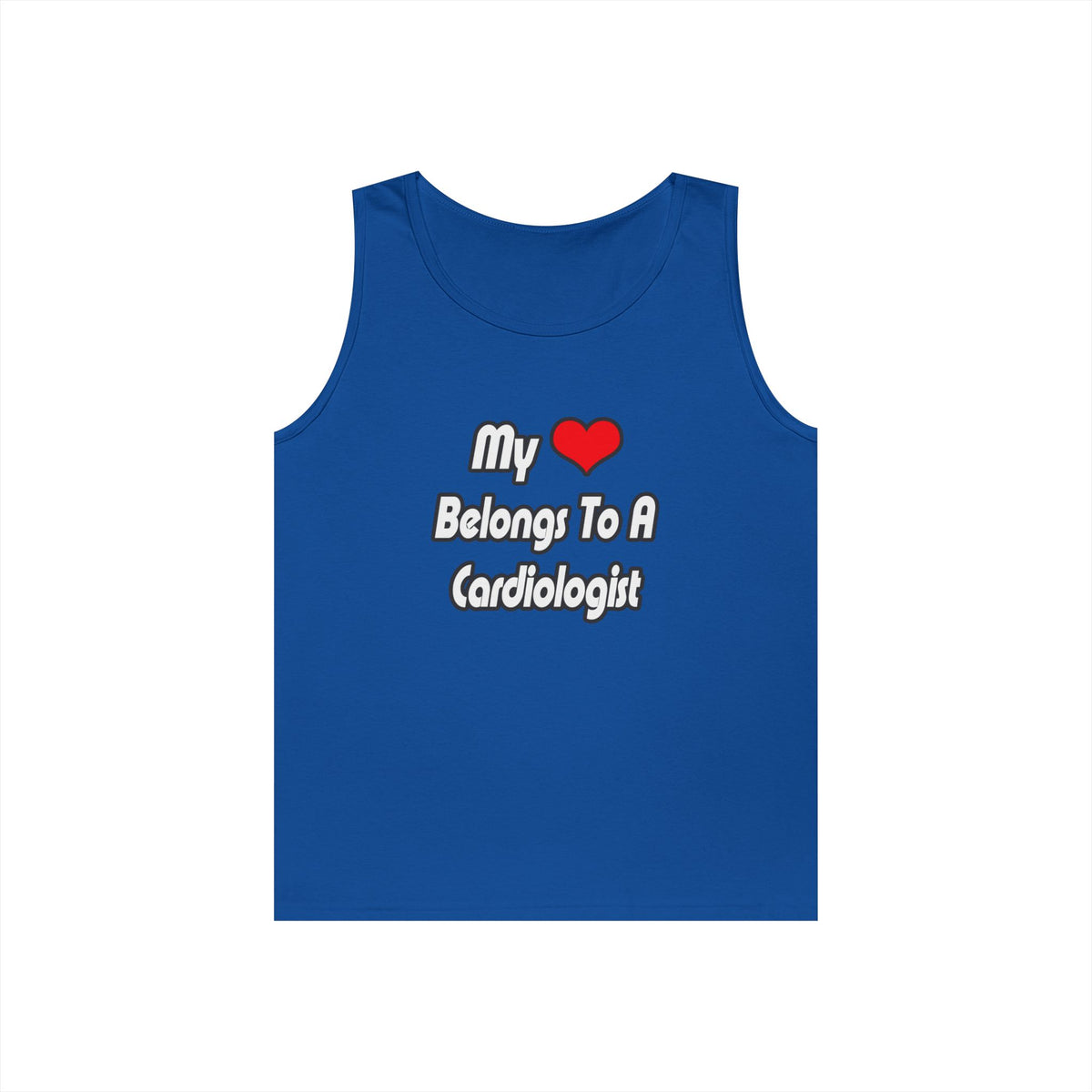 My Heart Belongs To A Cardiologist - Unisex Heavy Cotton Tank Top