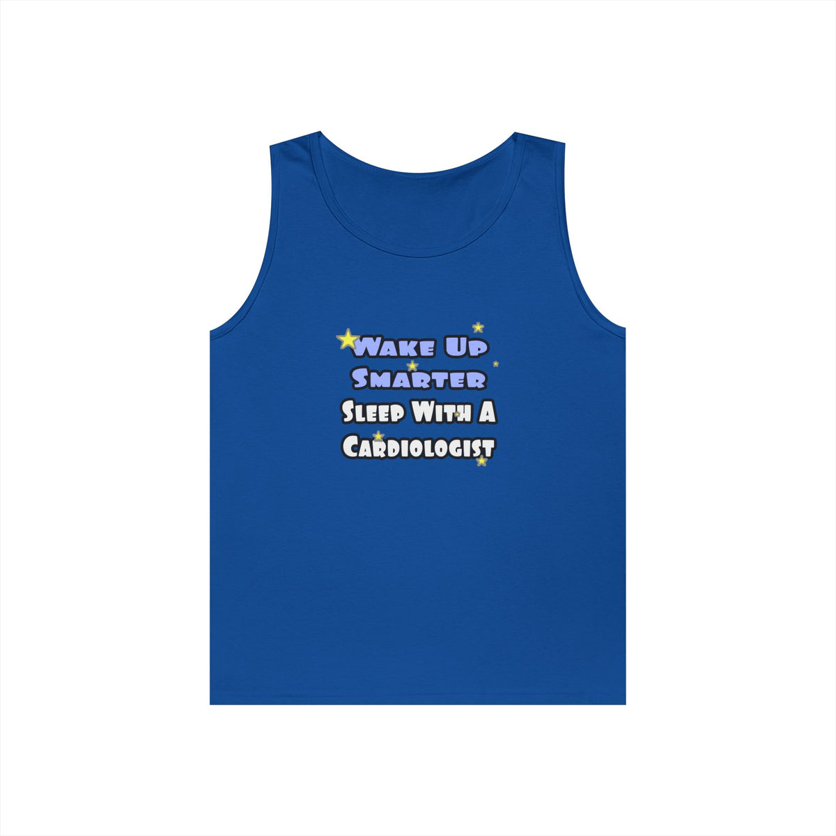 Wake Up Smarter...Sleep With a Cardiologist - Unisex Heavy Cotton Tank Top
