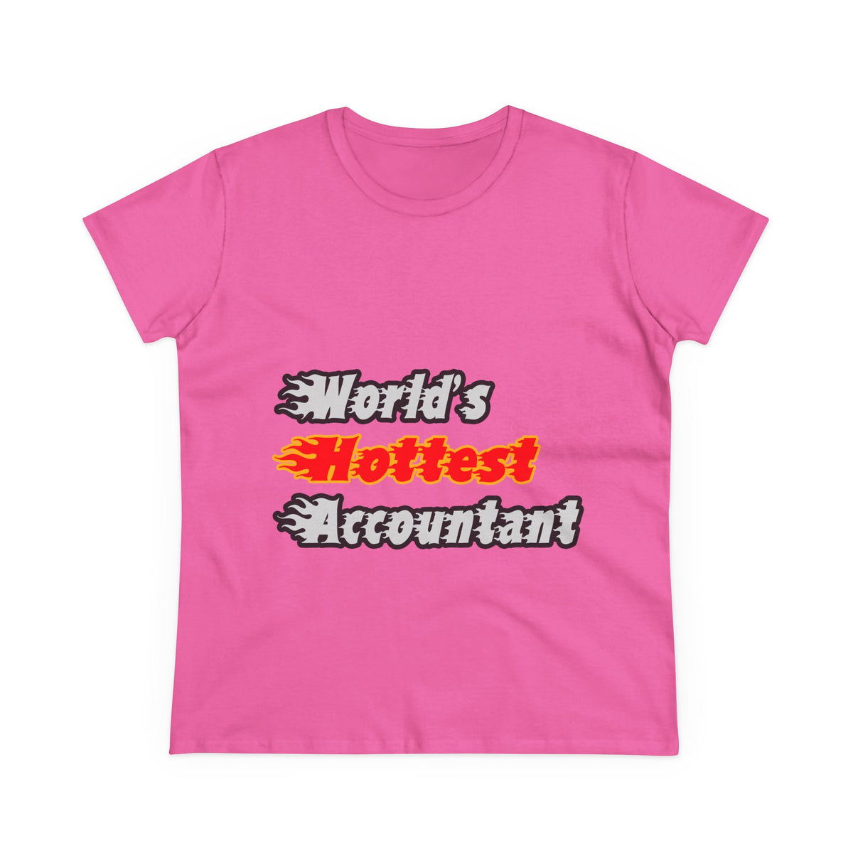 World's Hottest Accountant - Women's Midweight Cotton Tee