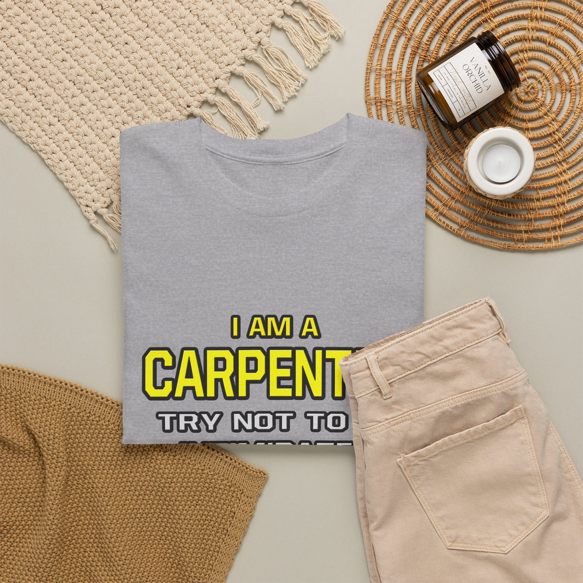 Carpenter...Superior Intelligence - Unisex Heavy Cotton Tee