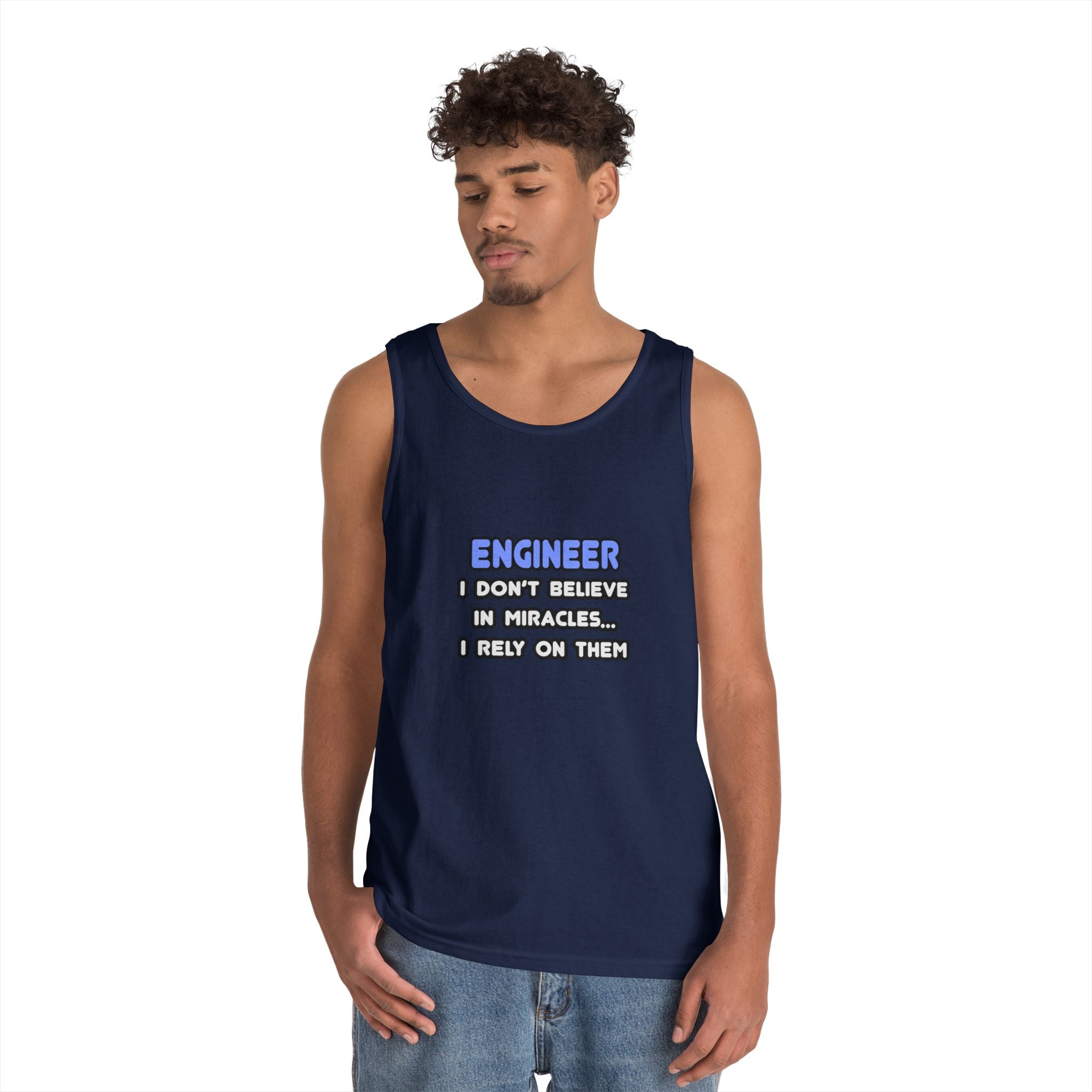 Miracles and Engineers - Unisex Heavy Cotton Tank Top