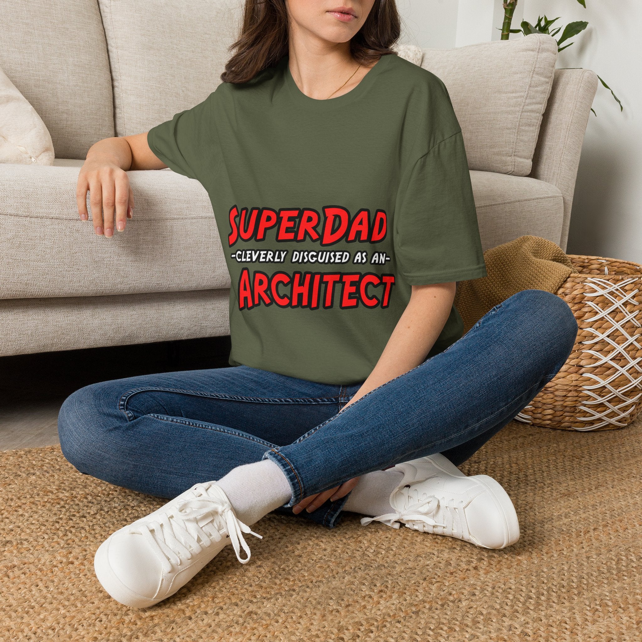 SuperDad...Architect - Unisex Softstyle T-Shirt