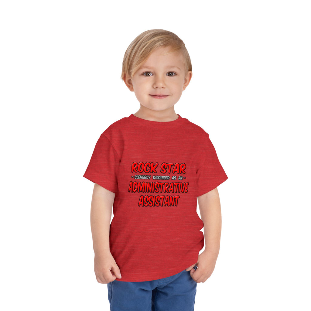 Rock Star...Administrative Assistant - Toddler Short Sleeve Tee