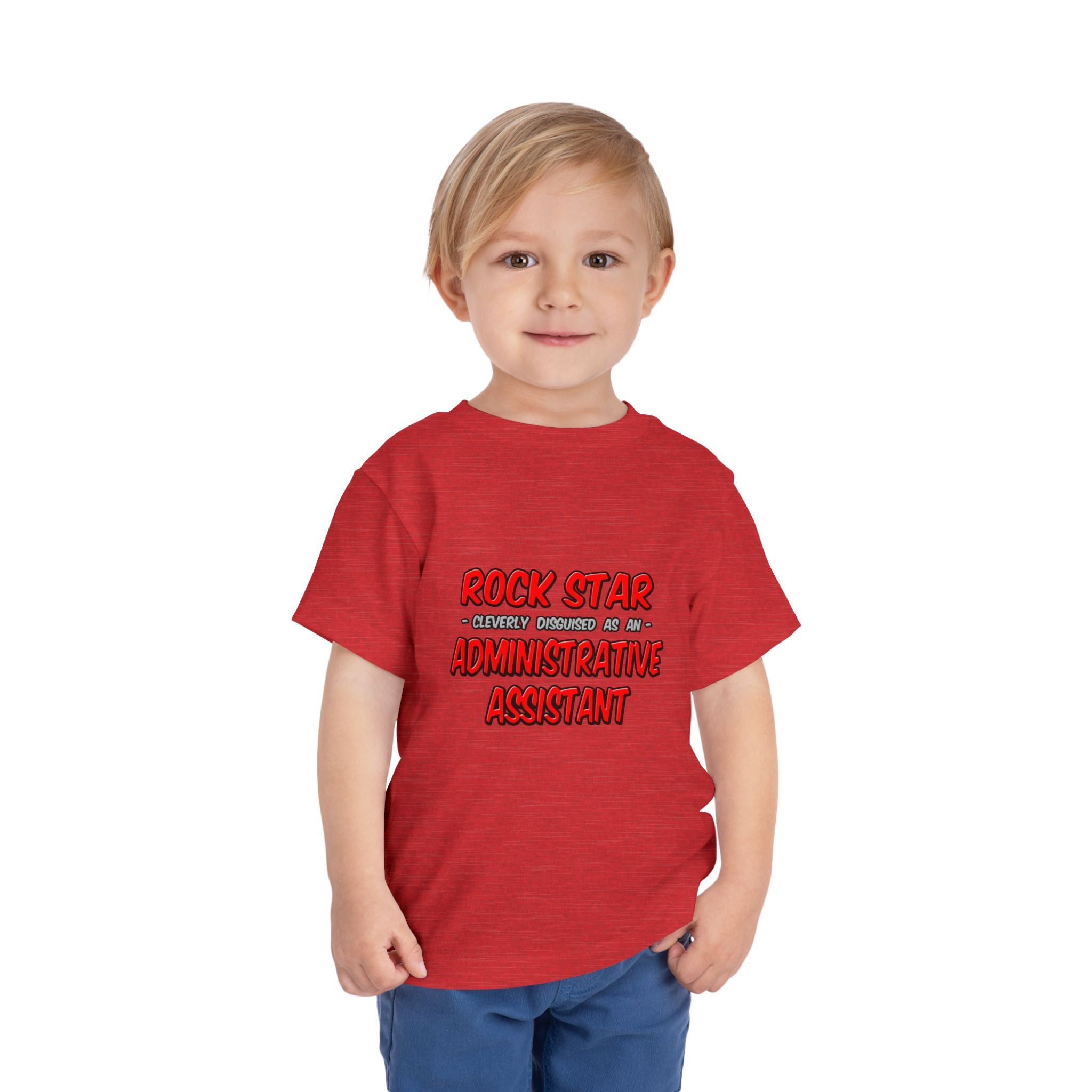 Rock Star...Administrative Assistant - Toddler Short Sleeve Tee
