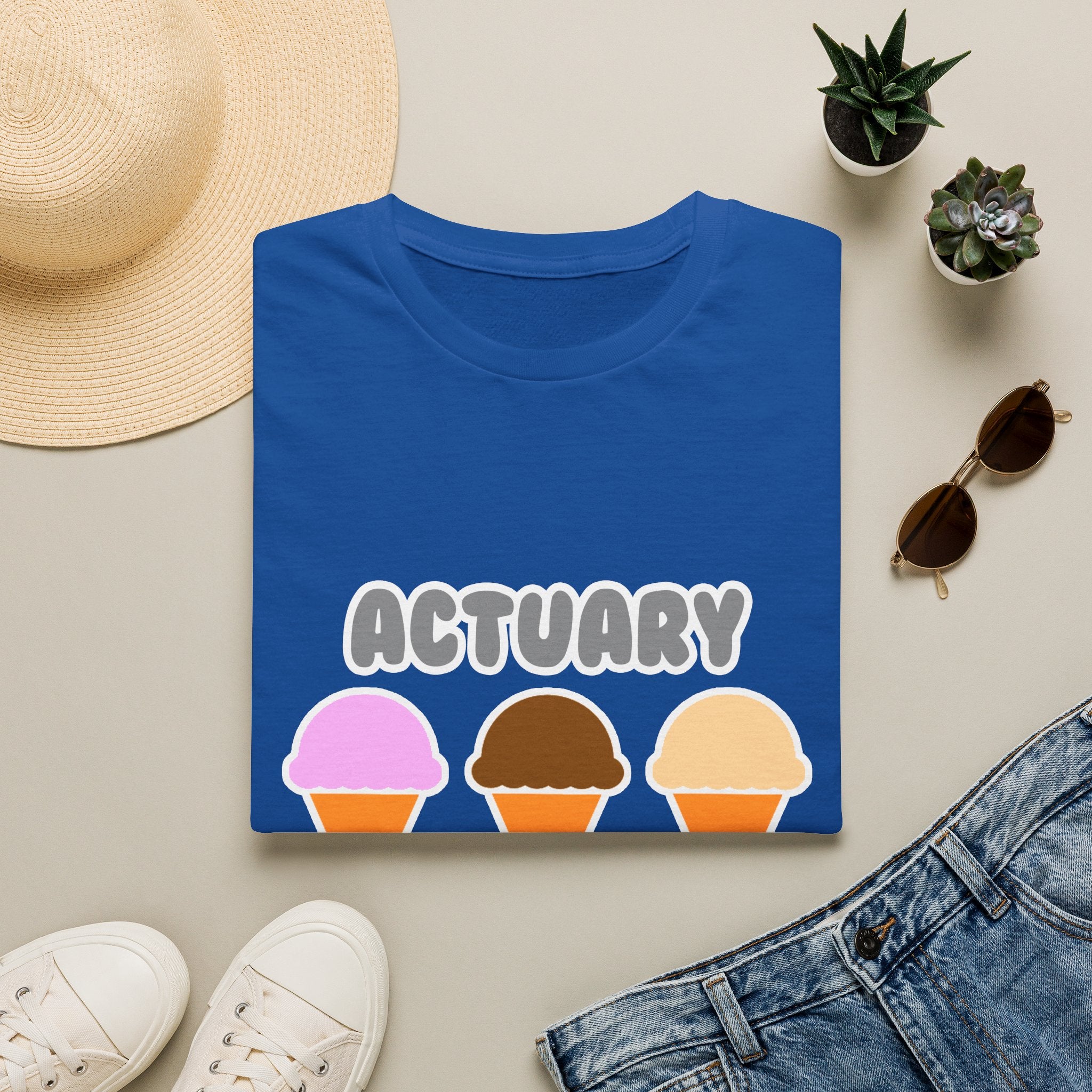 Actuary ... Will Work For Ice Cream - Unisex Softstyle T-Shirt