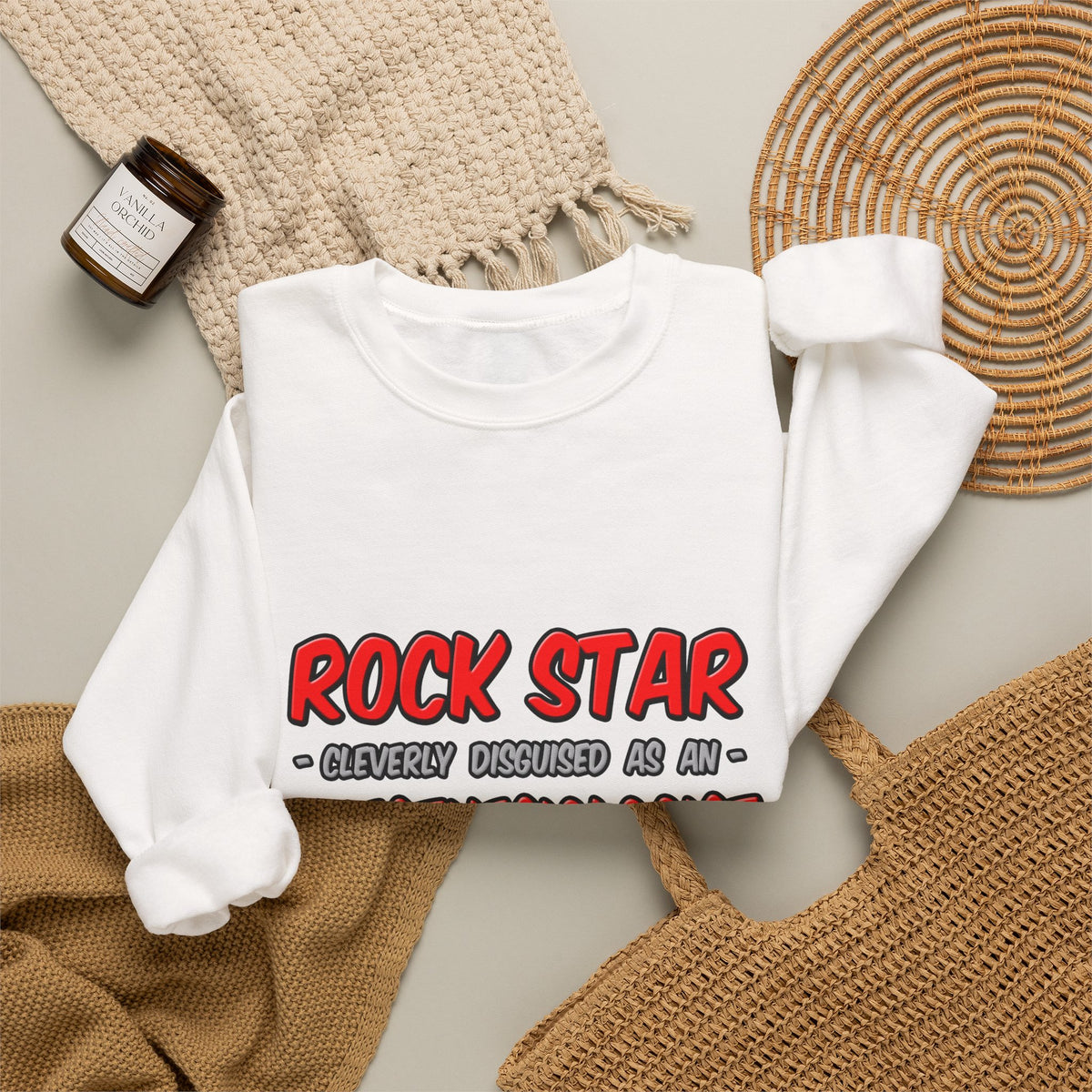 Rock Star .. Anesthesiologist Assistant - Unisex Heavy Blend™ Crewneck Sweatshirt