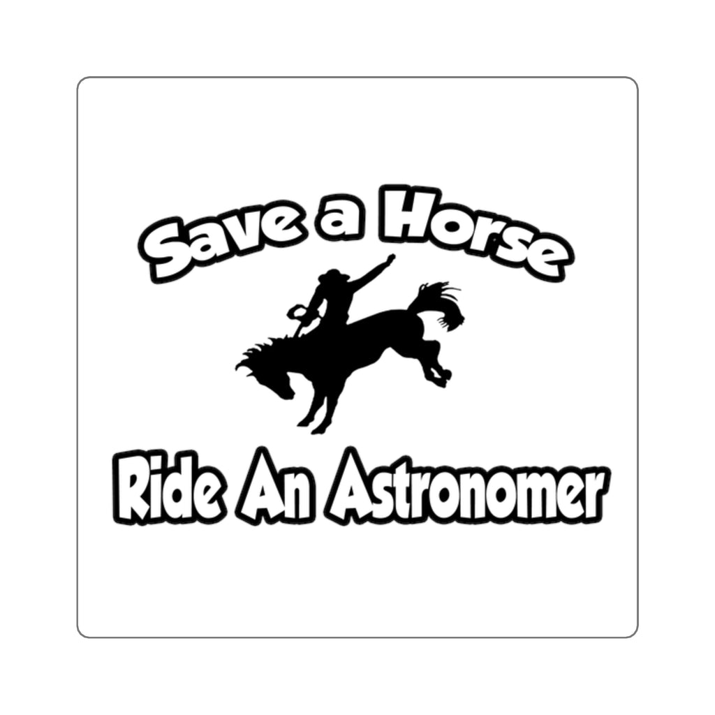 Save a Horse, Ride an Astronomer - Square Stickers