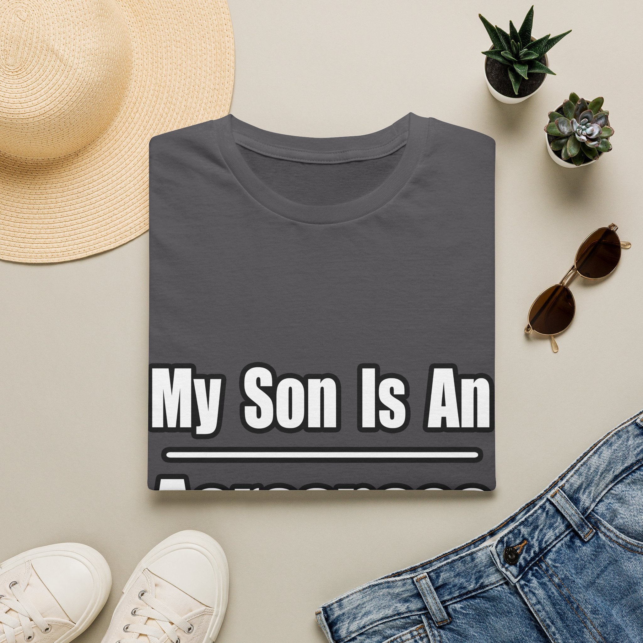 My Son Is An Aerospace Engineer - Unisex Softstyle T-Shirt