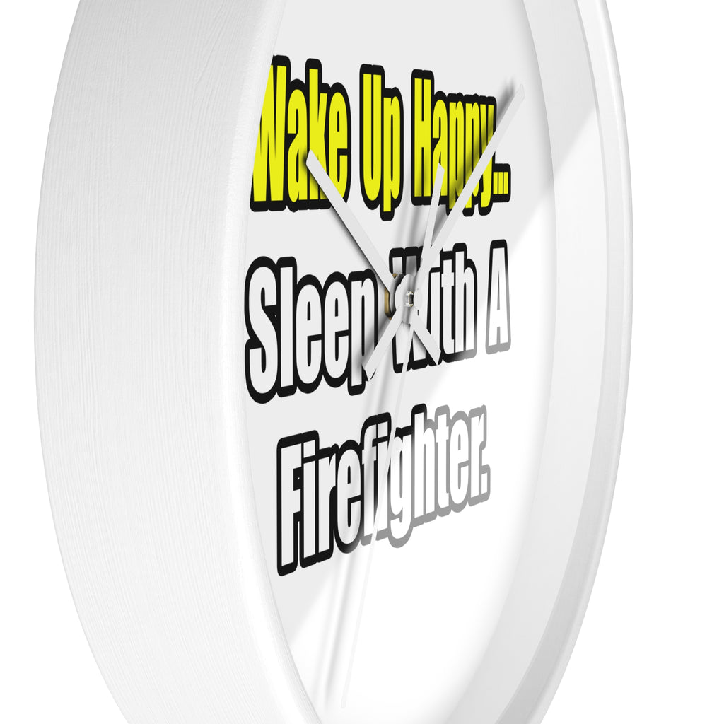 Sleep With Firefighter - Wall Clock