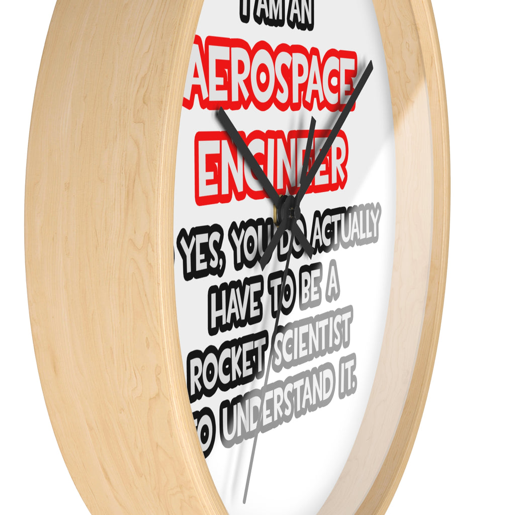 Rocket Scientist .. Funny Aerospace Engineer - Wall Clock