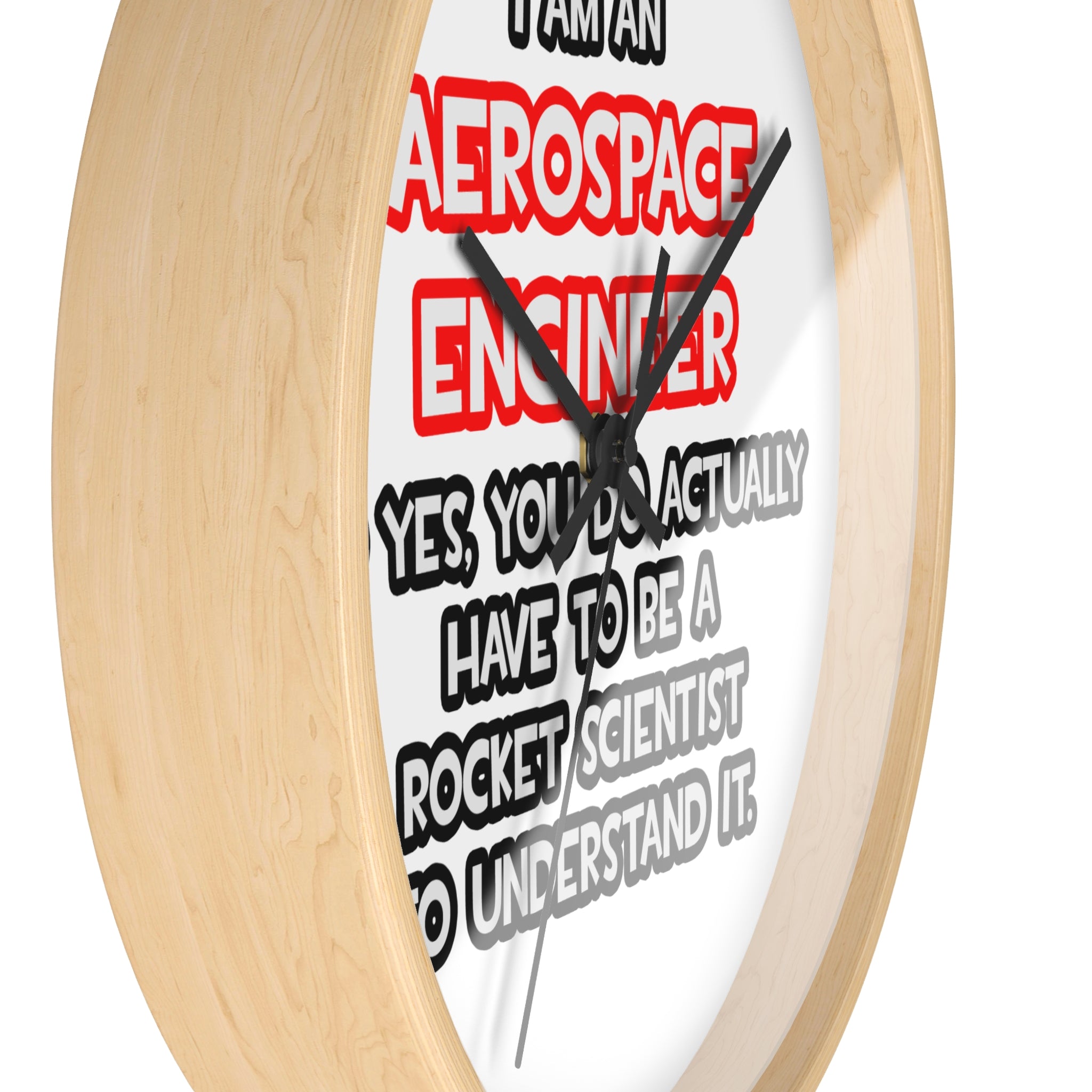 Rocket Scientist .. Funny Aerospace Engineer - Wall Clock