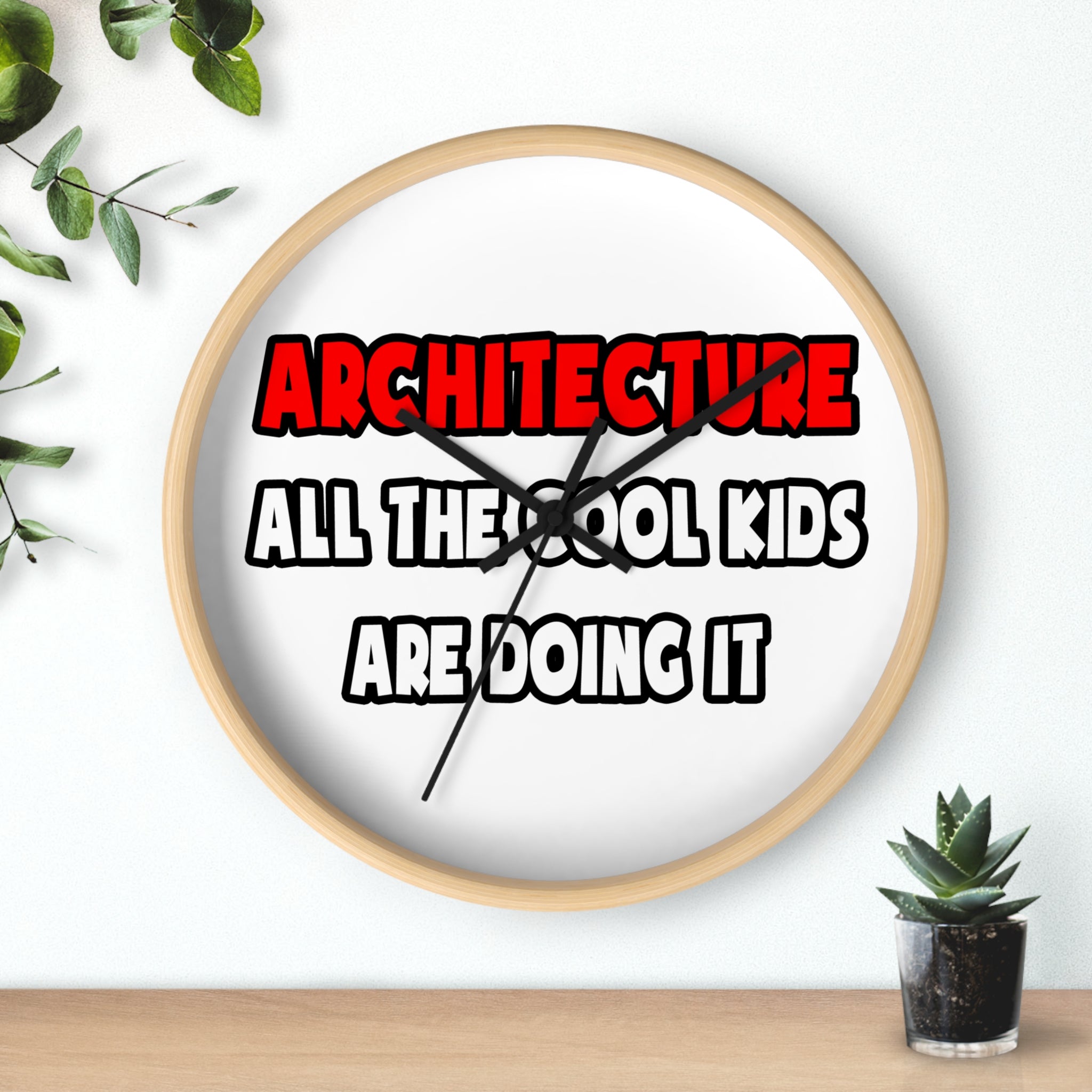 Funny Architect Shirts and Gifts - Wall Clock
