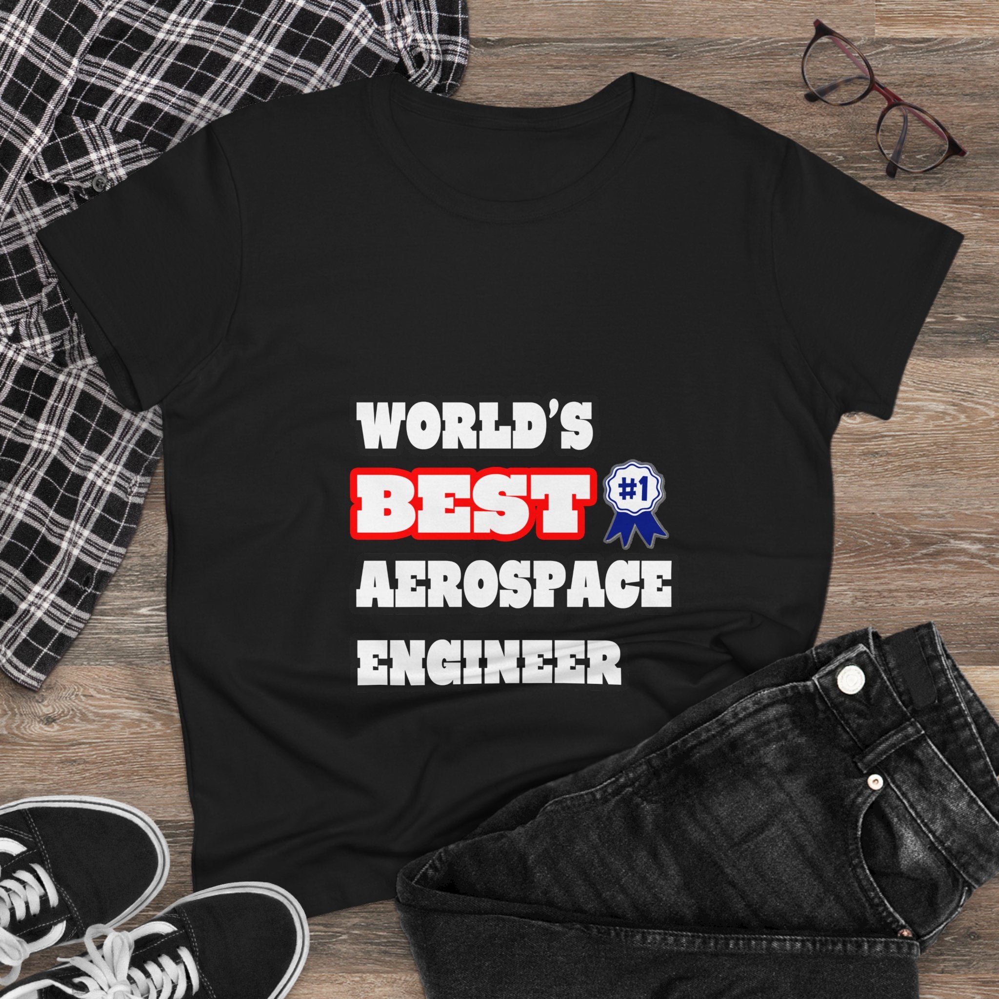 World's Best Aerospace Engineer - Women's Midweight Cotton Tee