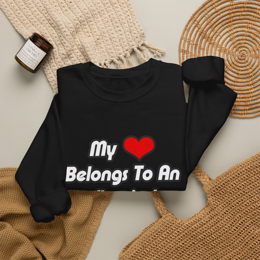 My Heart Belongs To An Electrical Engineer - Unisex Heavy Blend™ Crewneck Sweatshirt