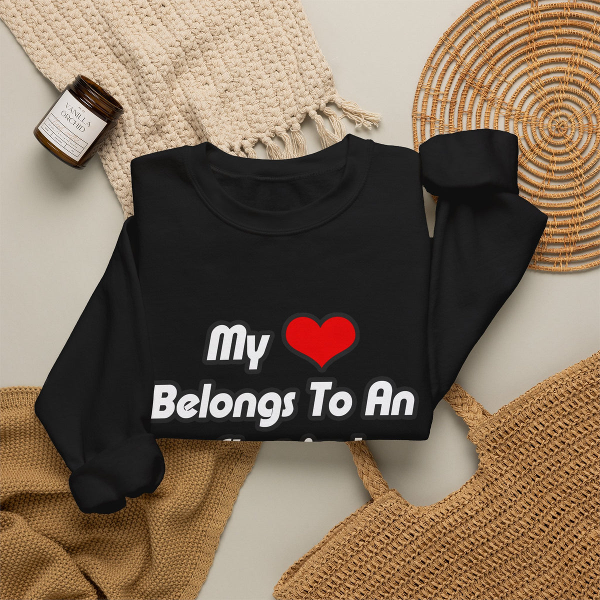 My Heart Belongs To An Electrical Engineer - Unisex Heavy Blend™ Crewneck Sweatshirt
