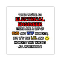 Funny Electrical Engineer ... OMG WTF LOL - Square Stickers