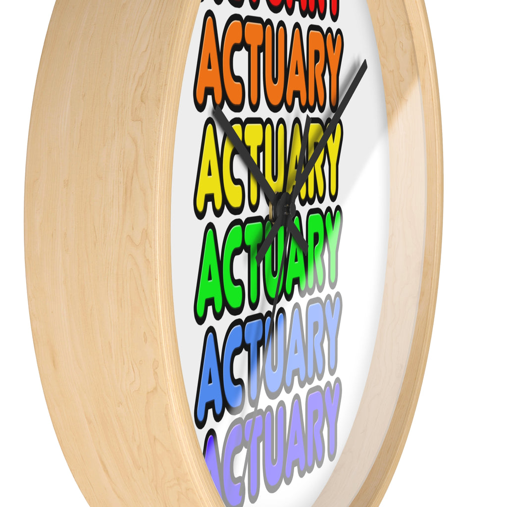 Rainbow Actuary - Wall Clock