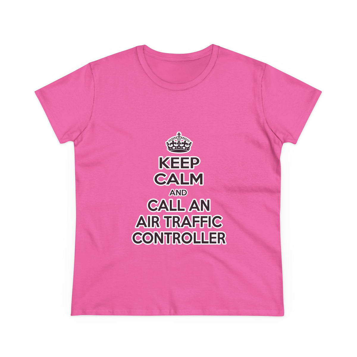 Keep Calm and Call an Air Traffic Controller - Women's Midweight Cotton Tee