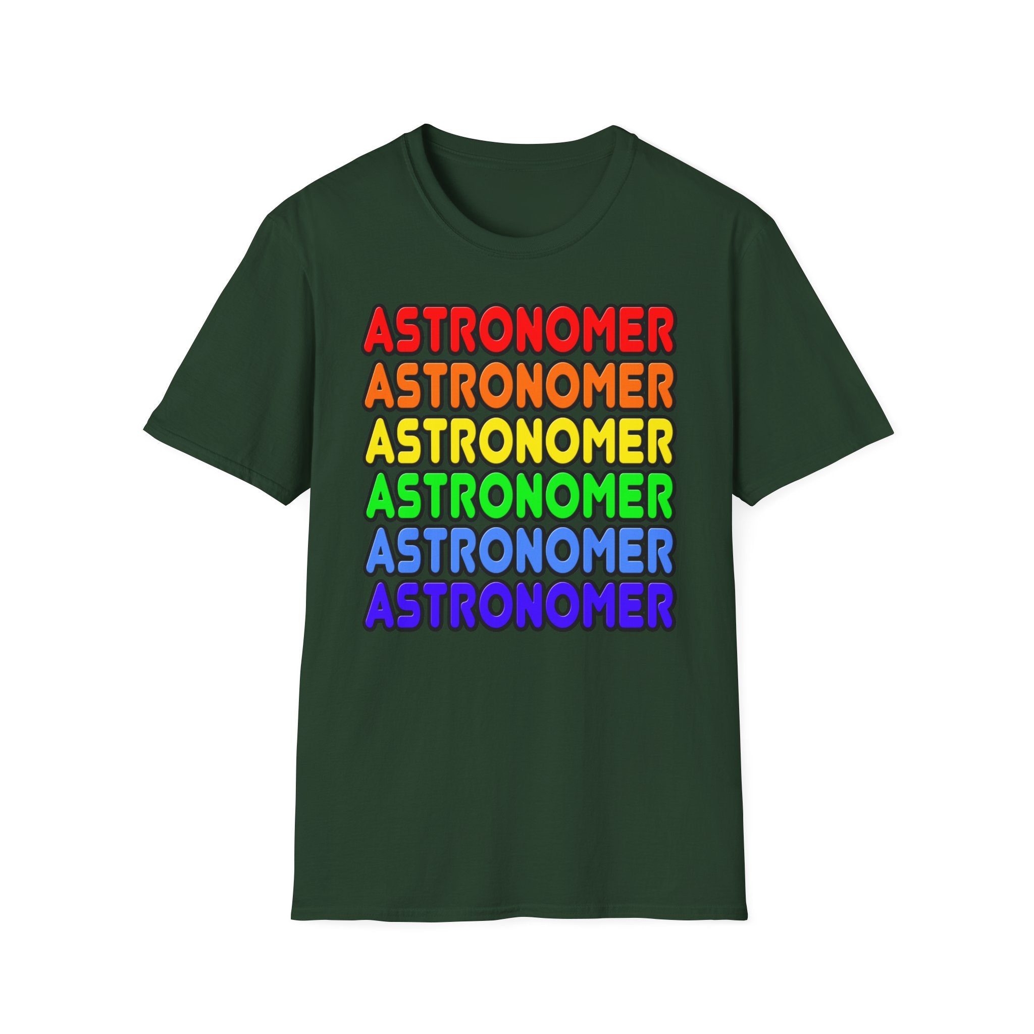 Rainbow Astronomer - Unisex Softstyle T-Shirt