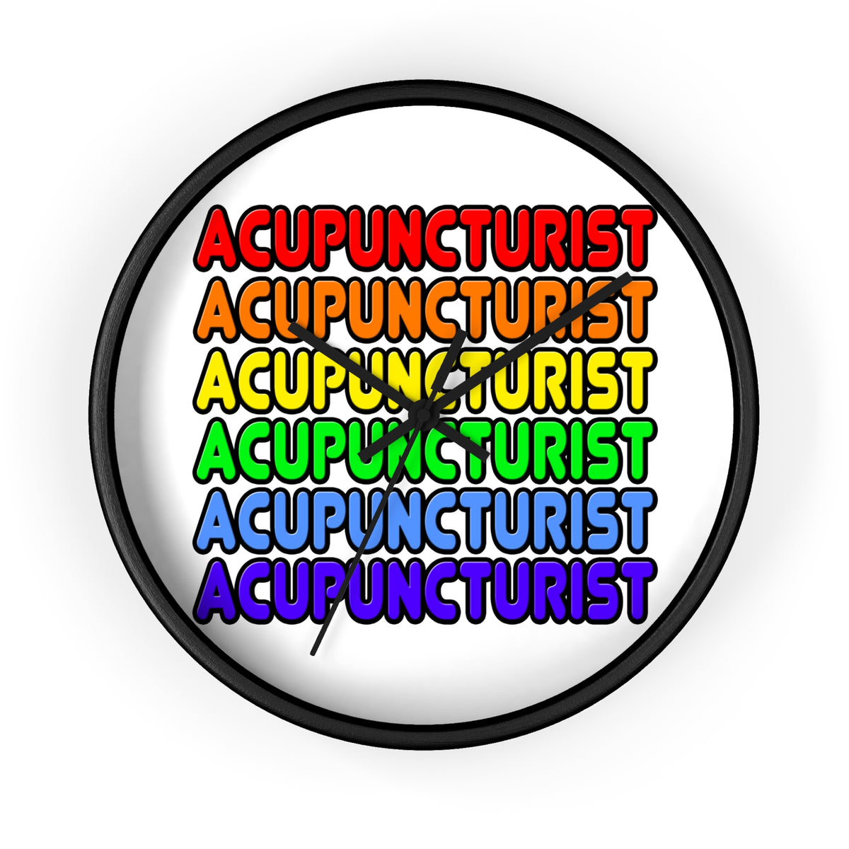 Rainbow Acupuncturist - Wall Clock