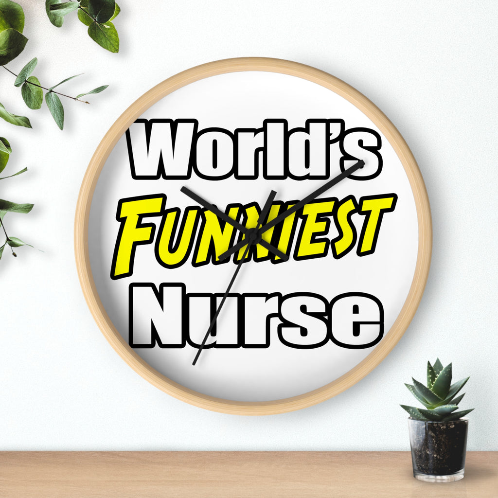 World's Funniest Nurse - Wall Clock