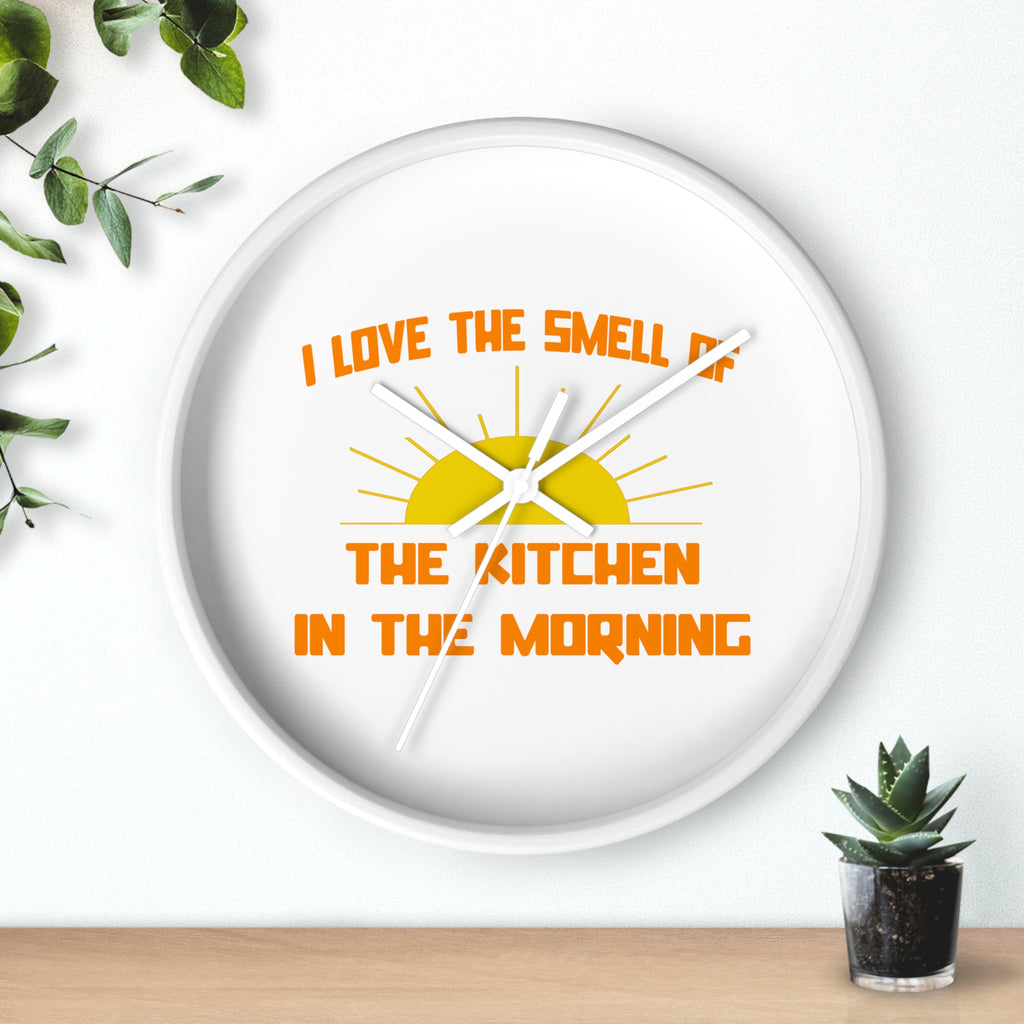 Smell of The Kitchen in the Morning - Wall Clock