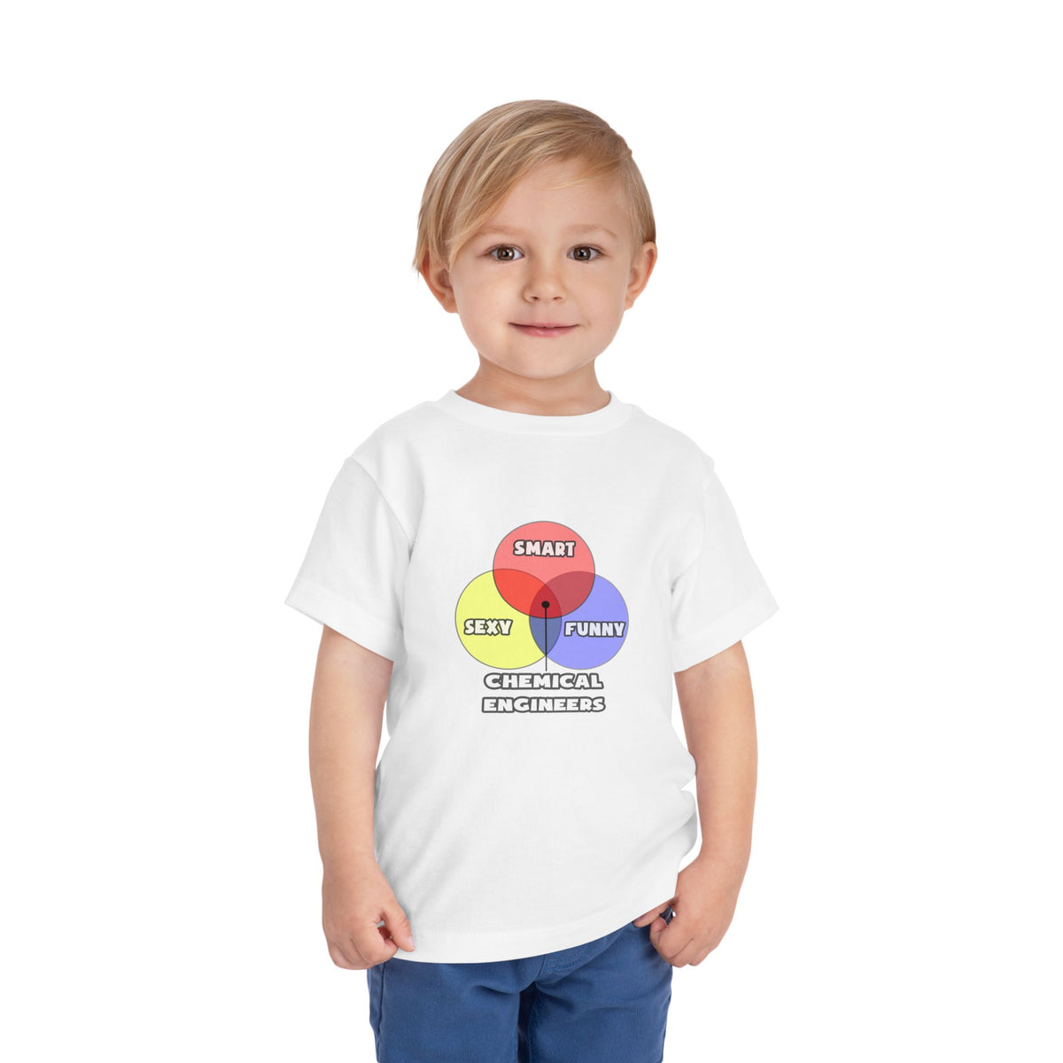 Venn Diagram .. Chemical Engineers - Toddler Short Sleeve Tee