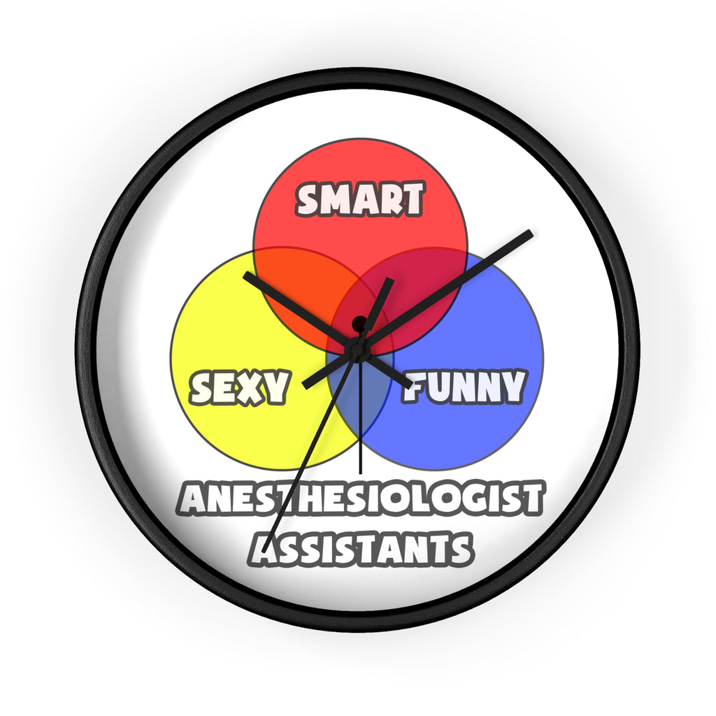 Venn Diagram .. Anesthesiologist Assistants - Wall Clock