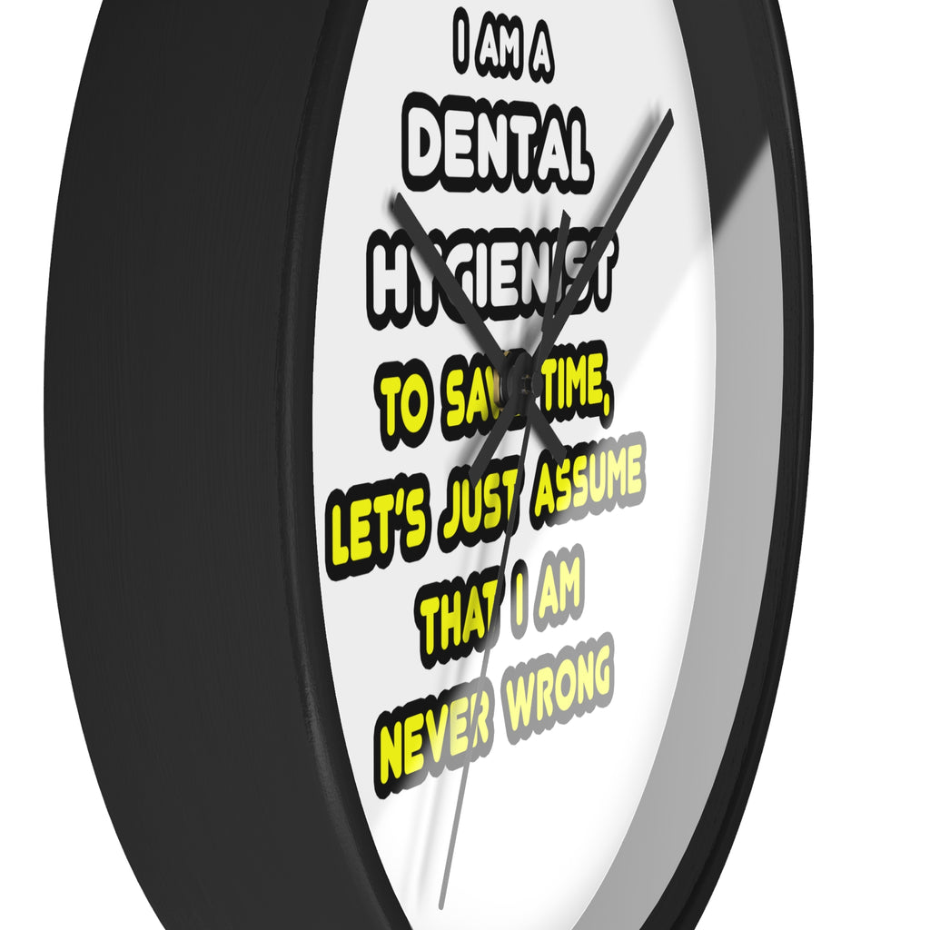 Funny Dental Hygienist T Shirts - Wall Clock