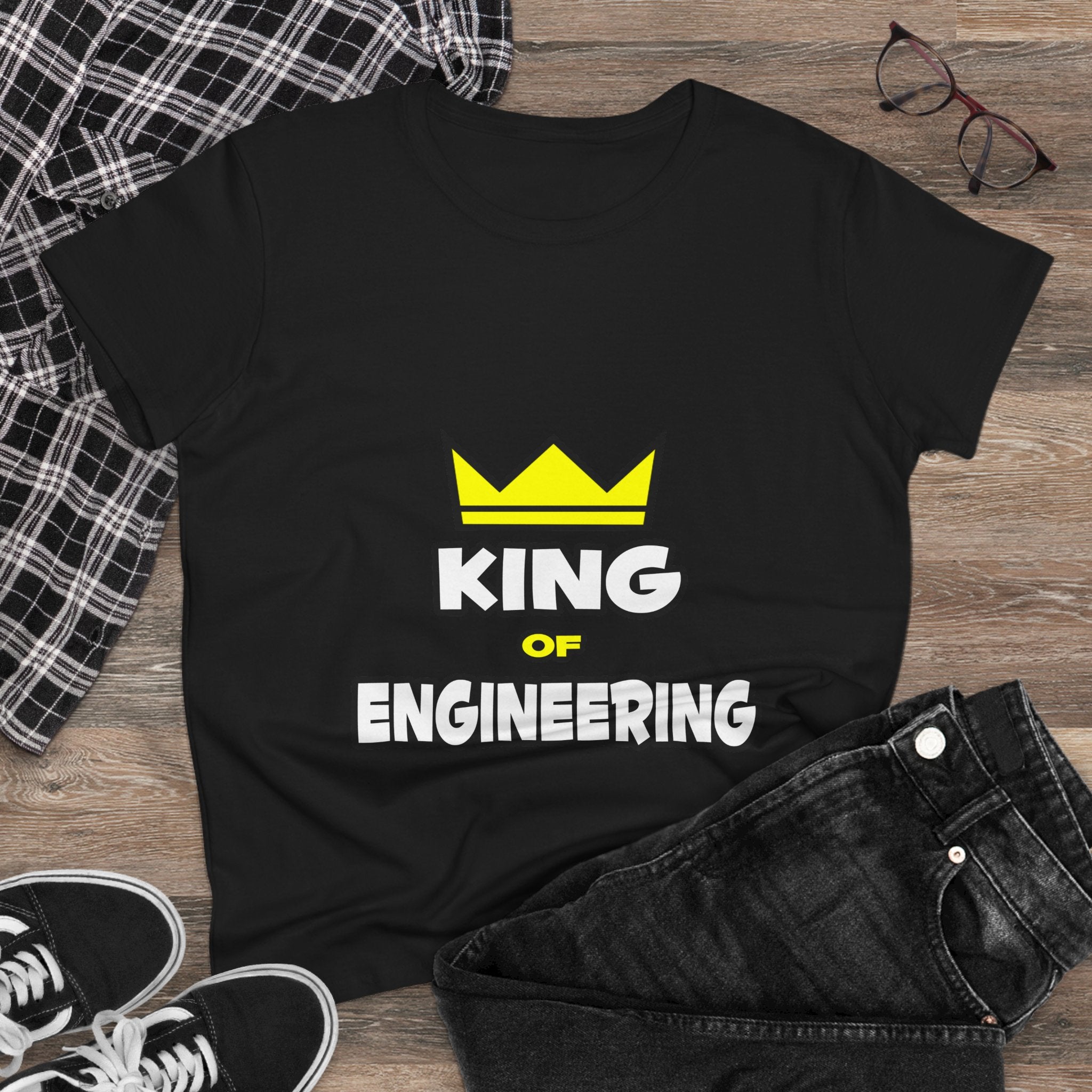 King of Engineering - Women's Midweight Cotton Tee