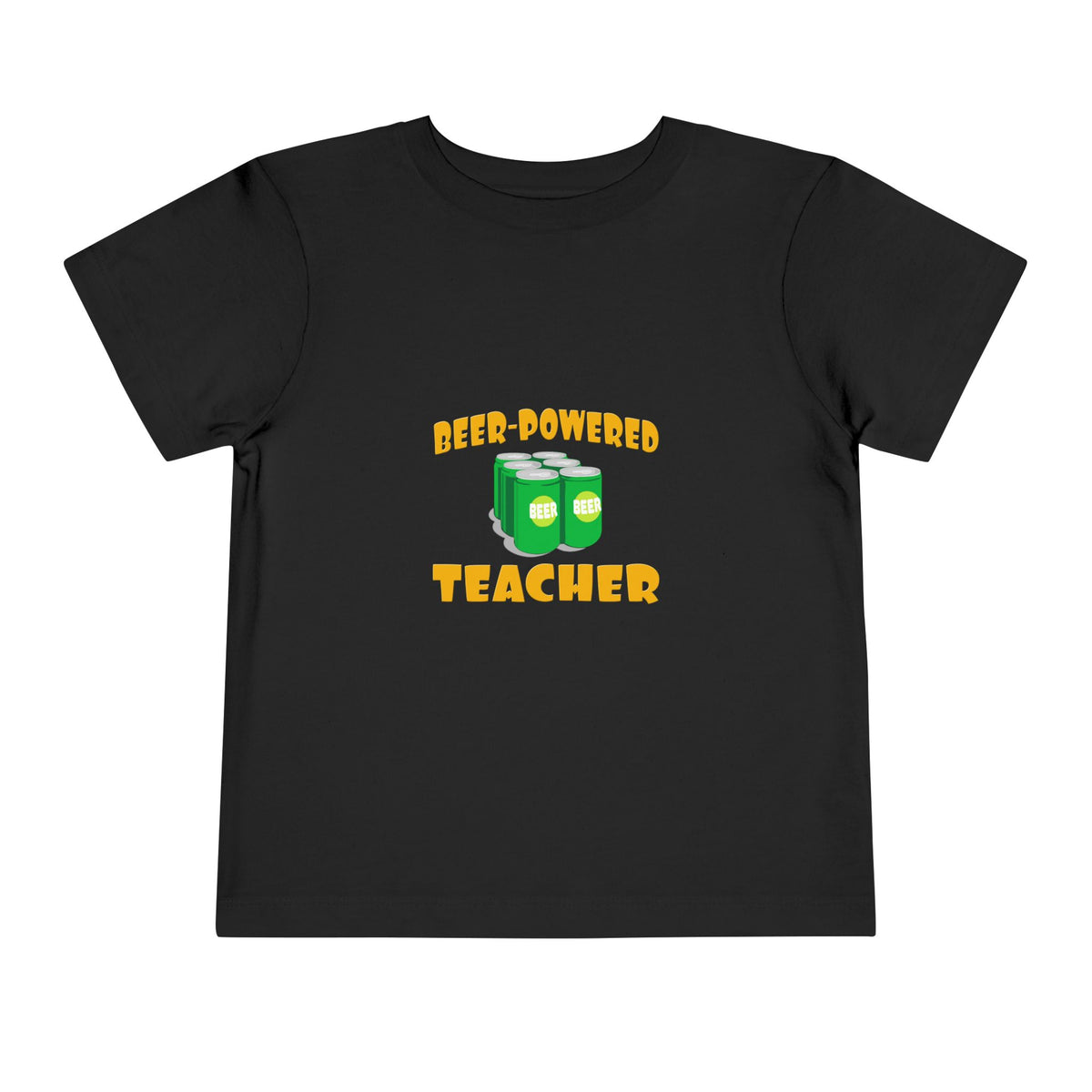 Beer Powered Teacher - Toddler Short Sleeve Tee