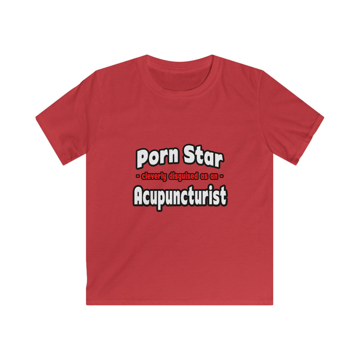 Porn Star .. Acupuncturist - Kids Softstyle Tee