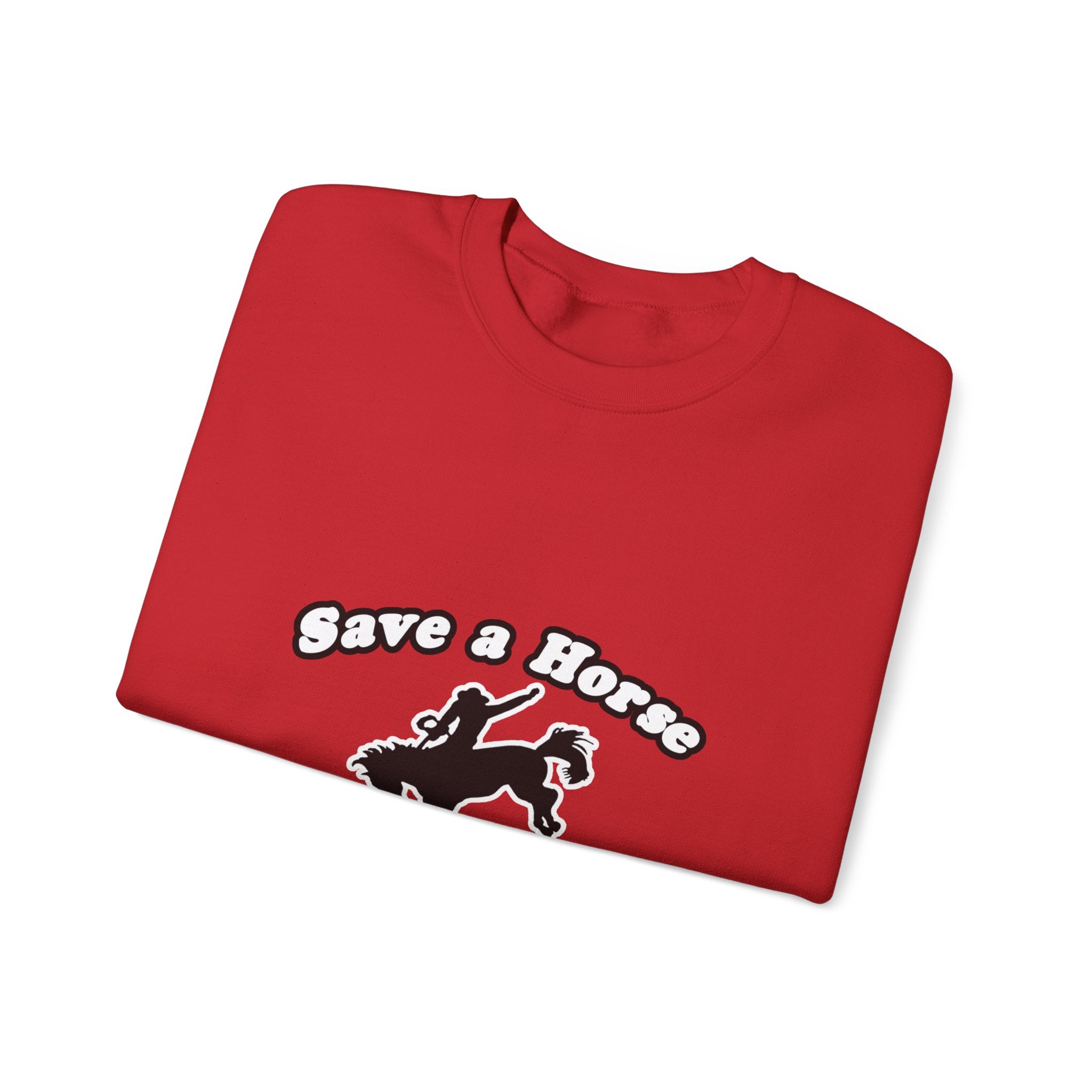 save horse ride teacher - Unisex Heavy Blend™ Crewneck Sweatshirt