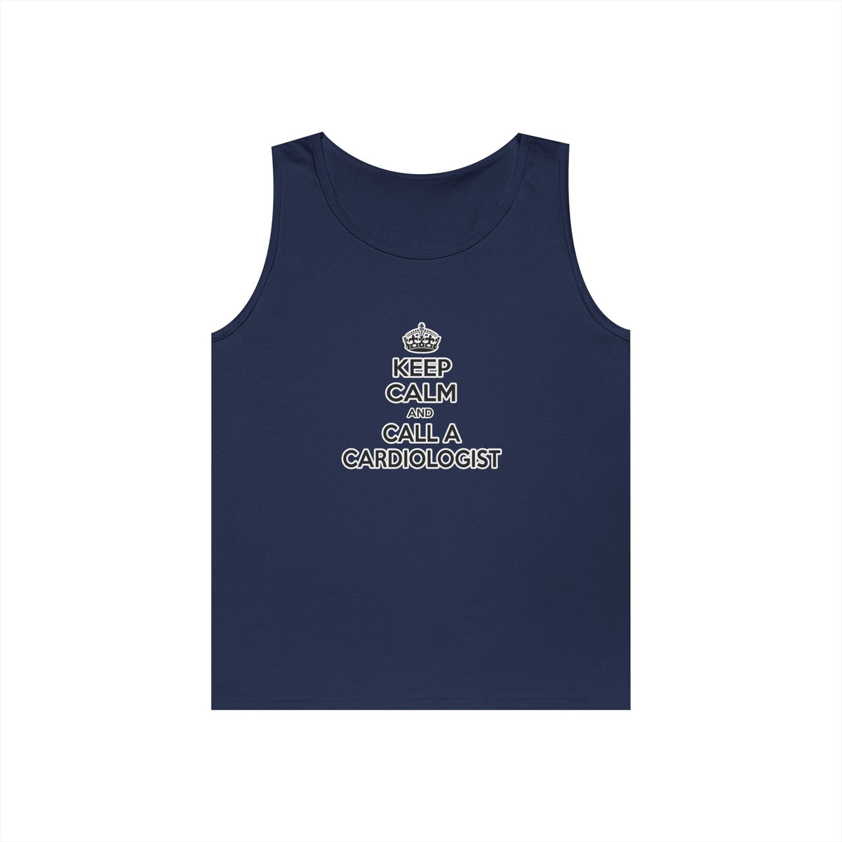 Keep Calm and Call a Cardiologist - Unisex Heavy Cotton Tank Top