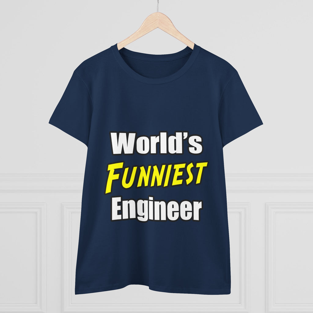 World's Funniest Engineer - Women's Midweight Cotton Tee