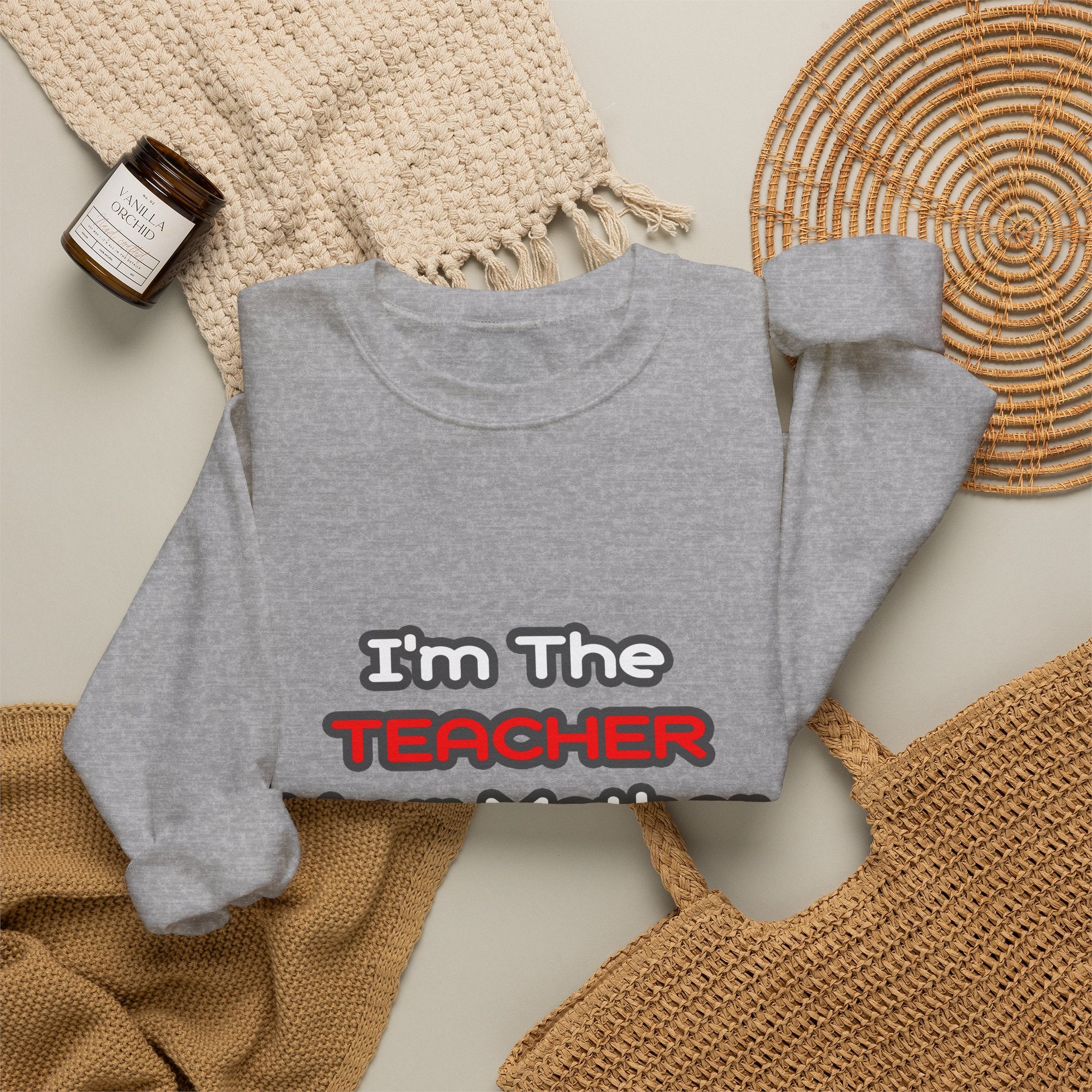 Teacher...Mother Warned You About - Unisex Heavy Blend™ Crewneck Sweatshirt