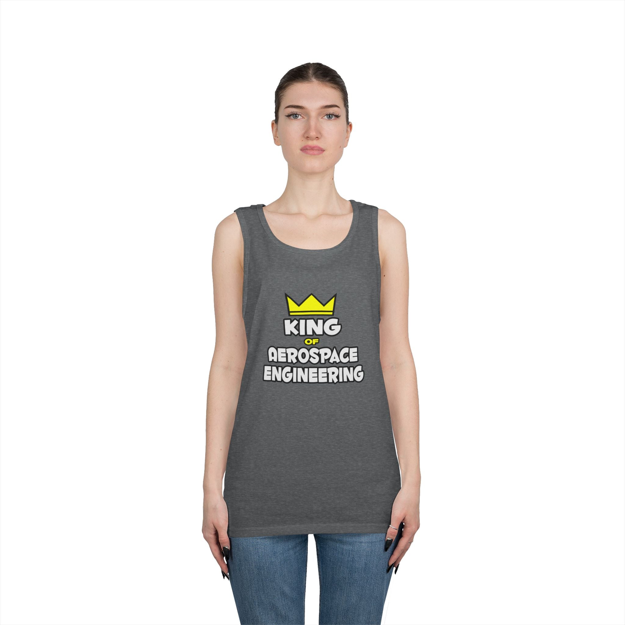 King of Aerospace Engineering - Unisex Heavy Cotton Tank Top