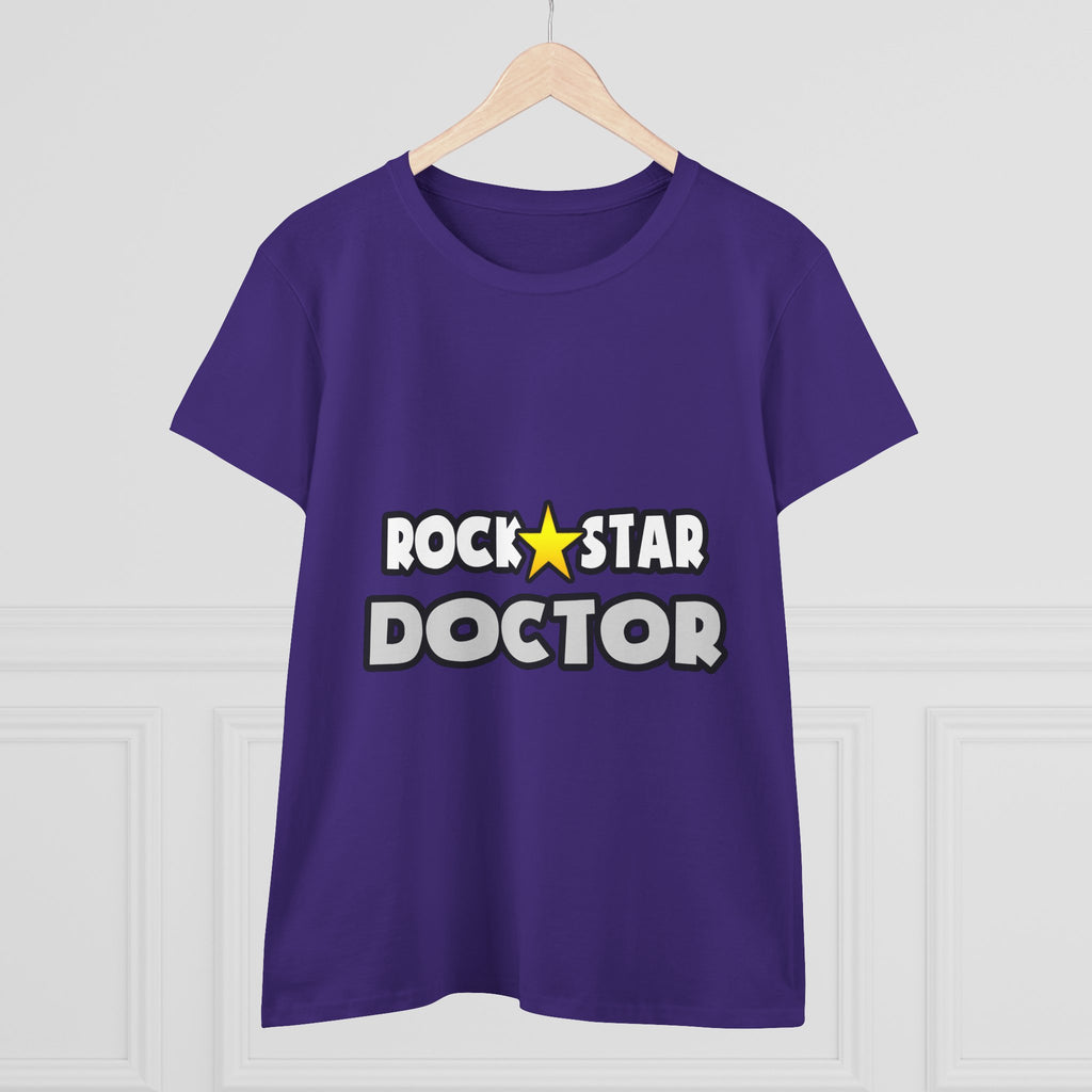 Rock Star Doctor (2) - Women's Midweight Cotton Tee