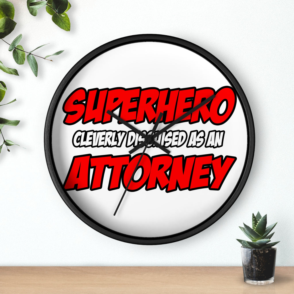 Superhero...Attorney - Wall Clock
