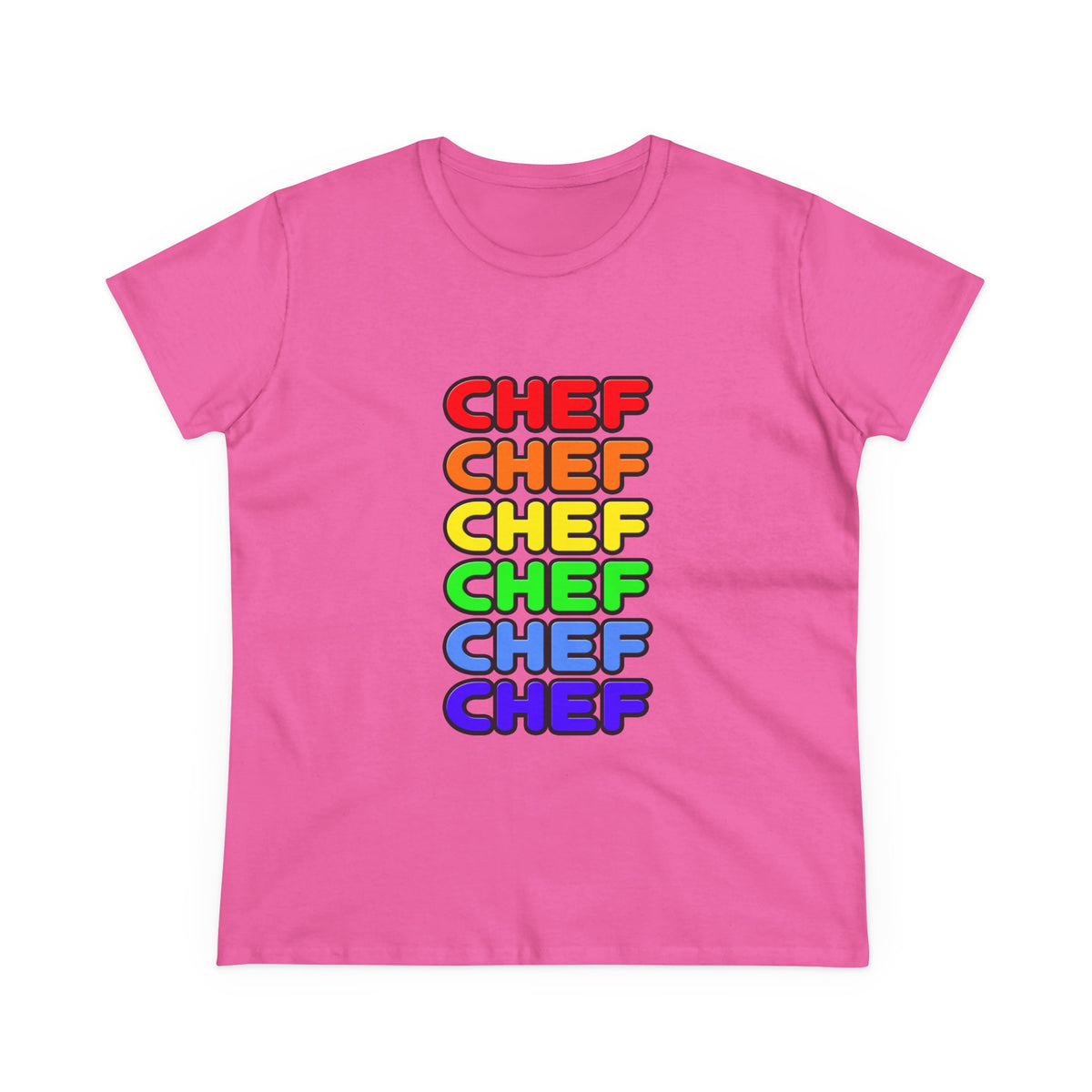 Rainbow Chef - Women's Midweight Cotton Tee