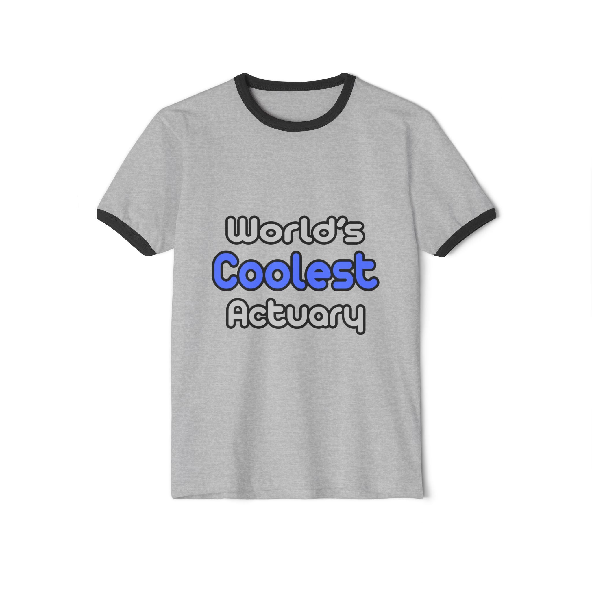 World's Coolest Actuary - Unisex Cotton Ringer T-Shirt