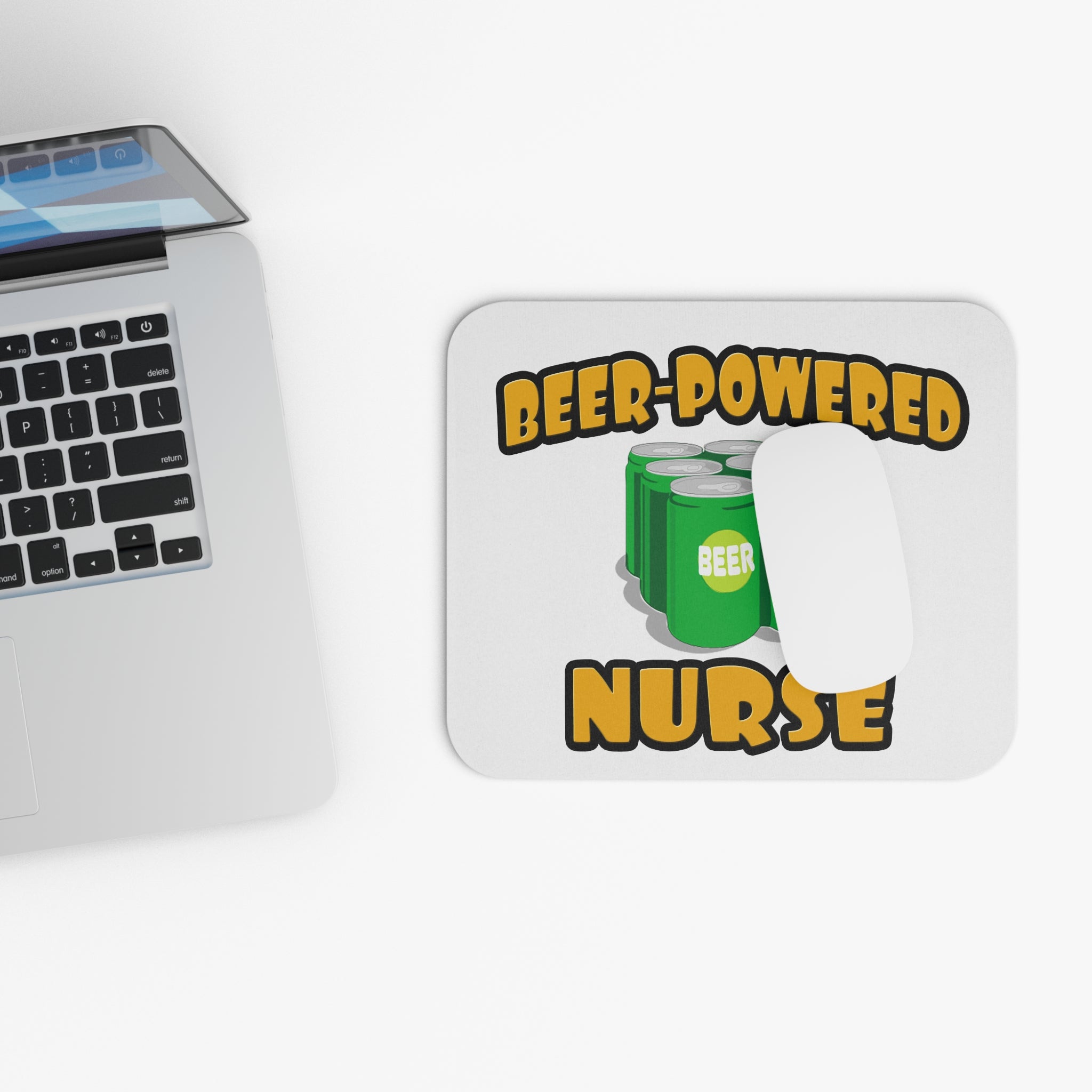 Beer Powered Nurse - Mouse Pad (Rectangle)