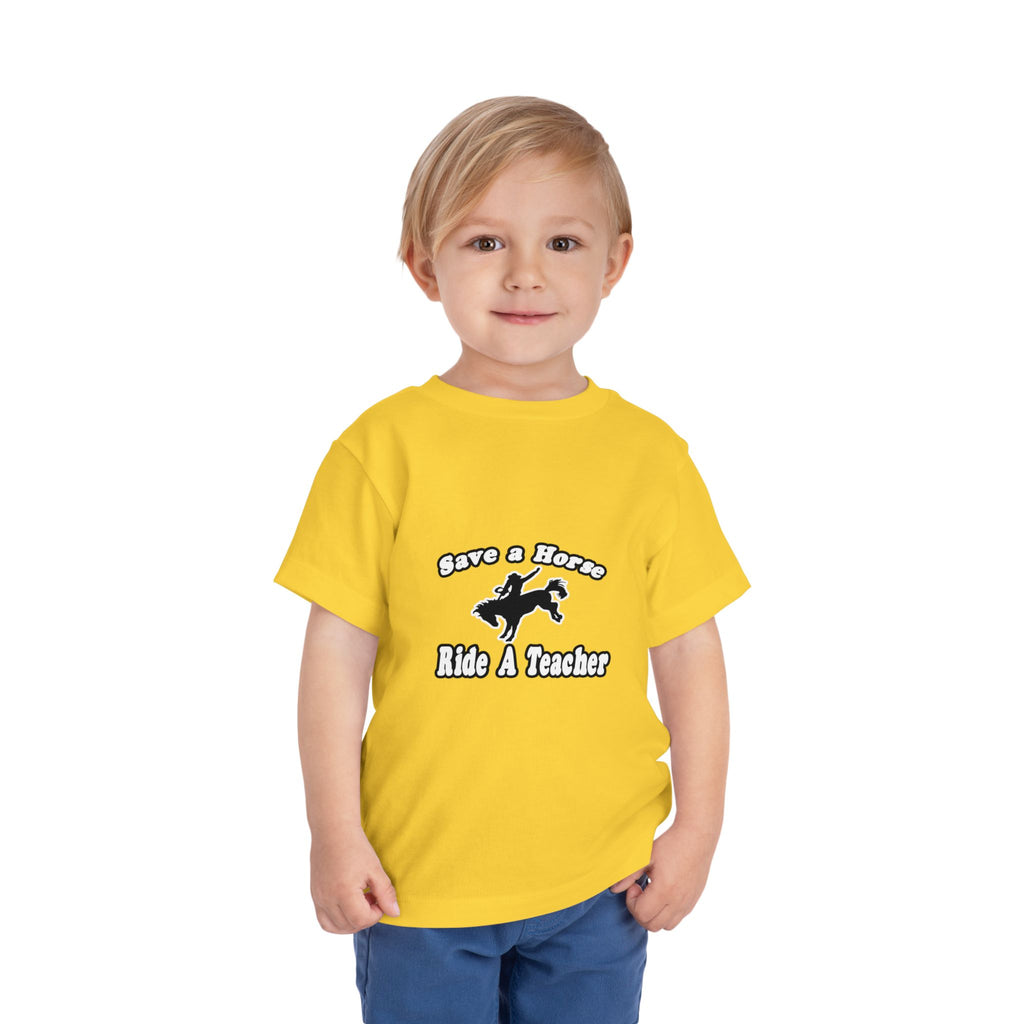 save horse ride teacher - Toddler Short Sleeve Tee