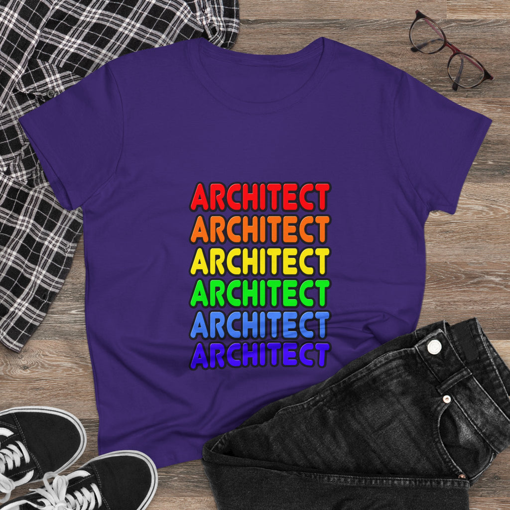 Rainbow Architect - Women's Midweight Cotton Tee