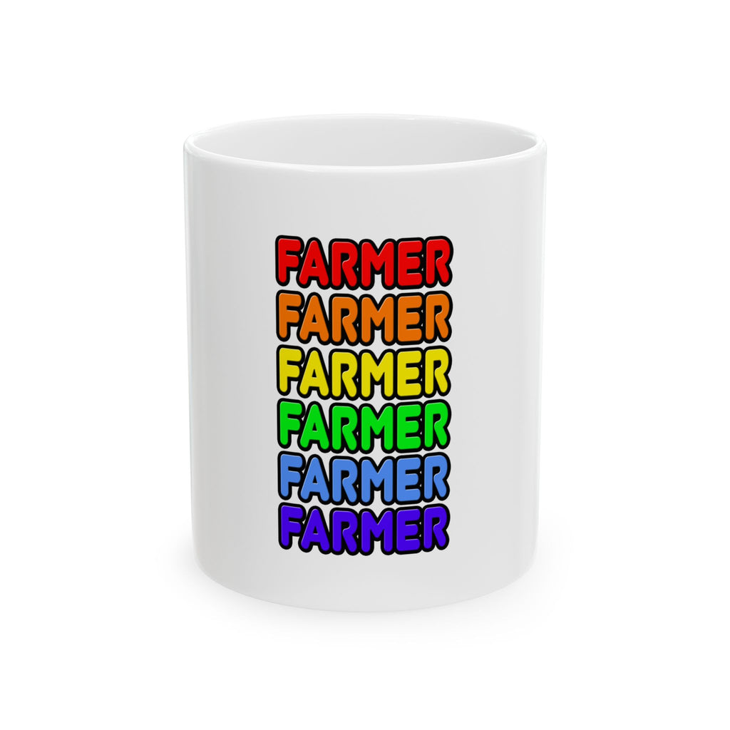 Rainbow Farmer - Ceramic Mug, (11oz, 15oz)