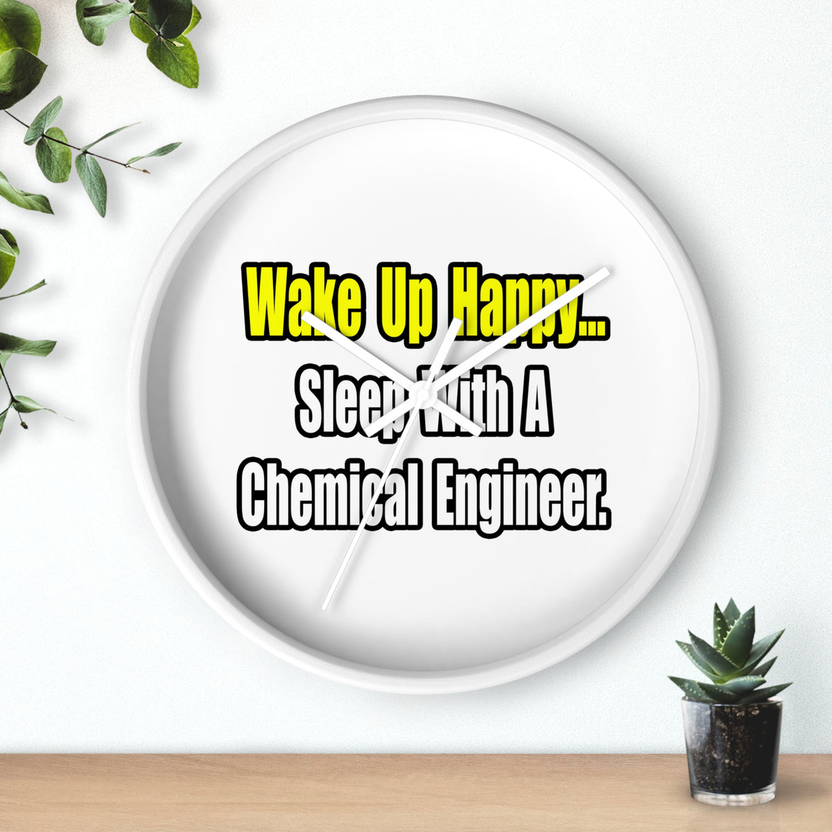Sleep With a Chemical Engineer - Wall Clock
