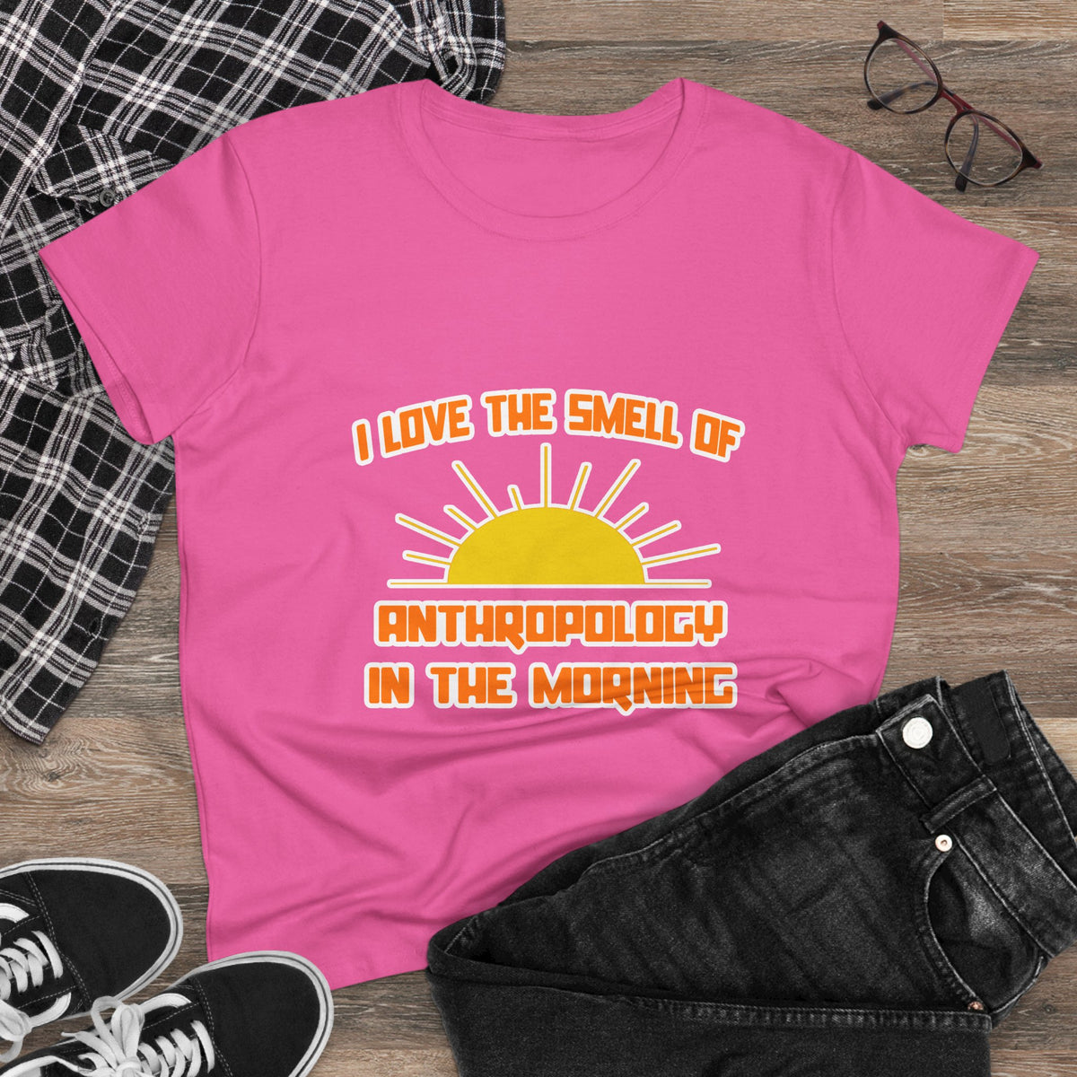 Smell of Anthropology in the Morning - Women's Midweight Cotton Tee