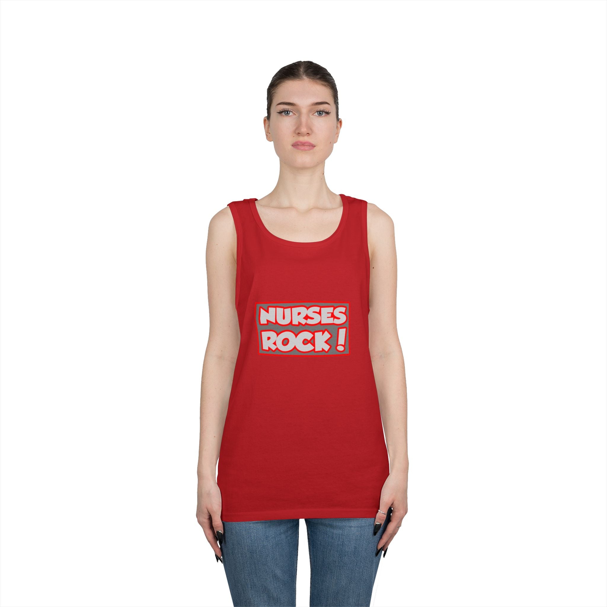 Nurses Rock! - Unisex Heavy Cotton Tank Top