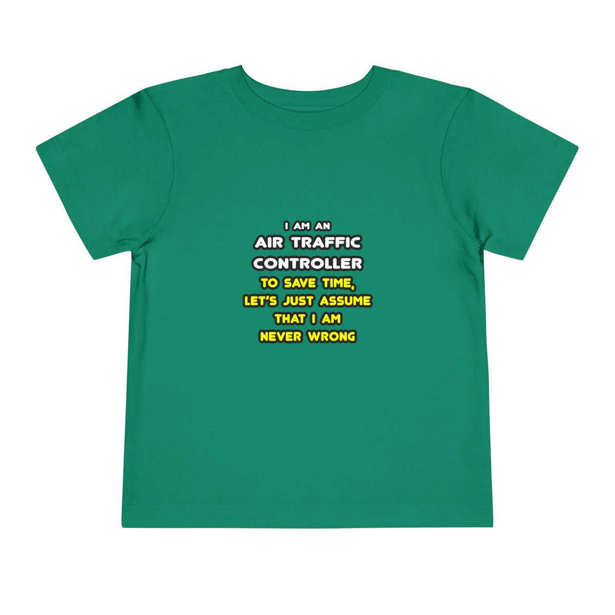Funny Air Traffic Controller T Shirts - Toddler Short Sleeve Tee