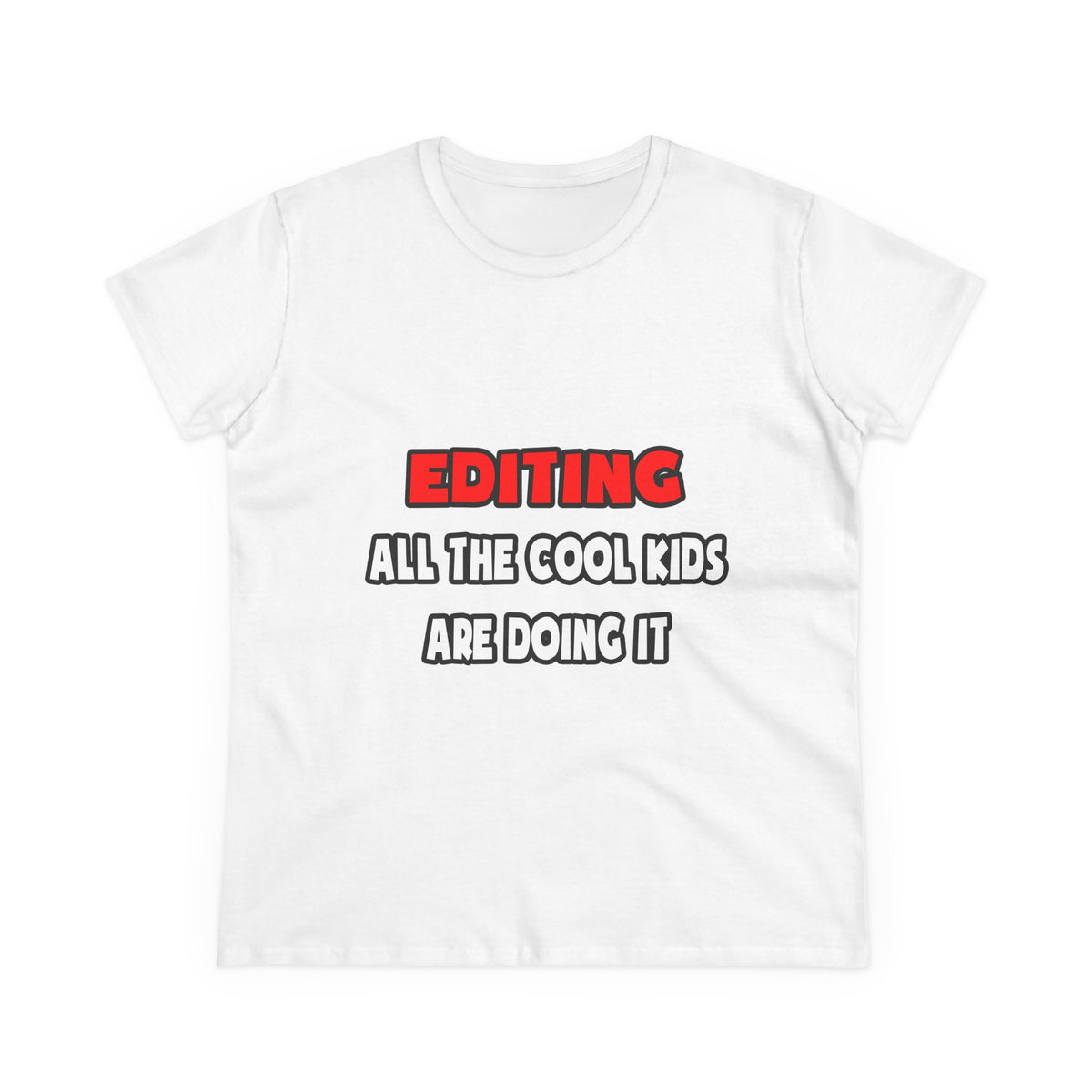 Funny Editor Shirts and Gifts - Women's Midweight Cotton Tee